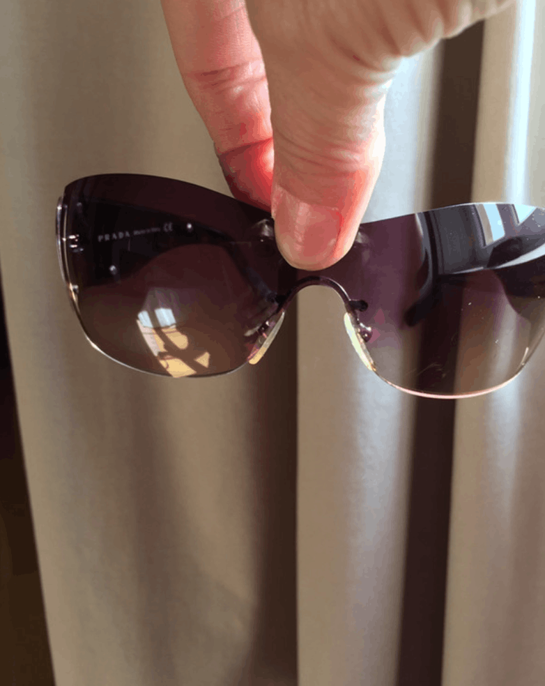 Prada PRADA Sunglasses Flame Star Mask Wrap Shield Vintage Size ONE SIZE - 4 Thumbnail