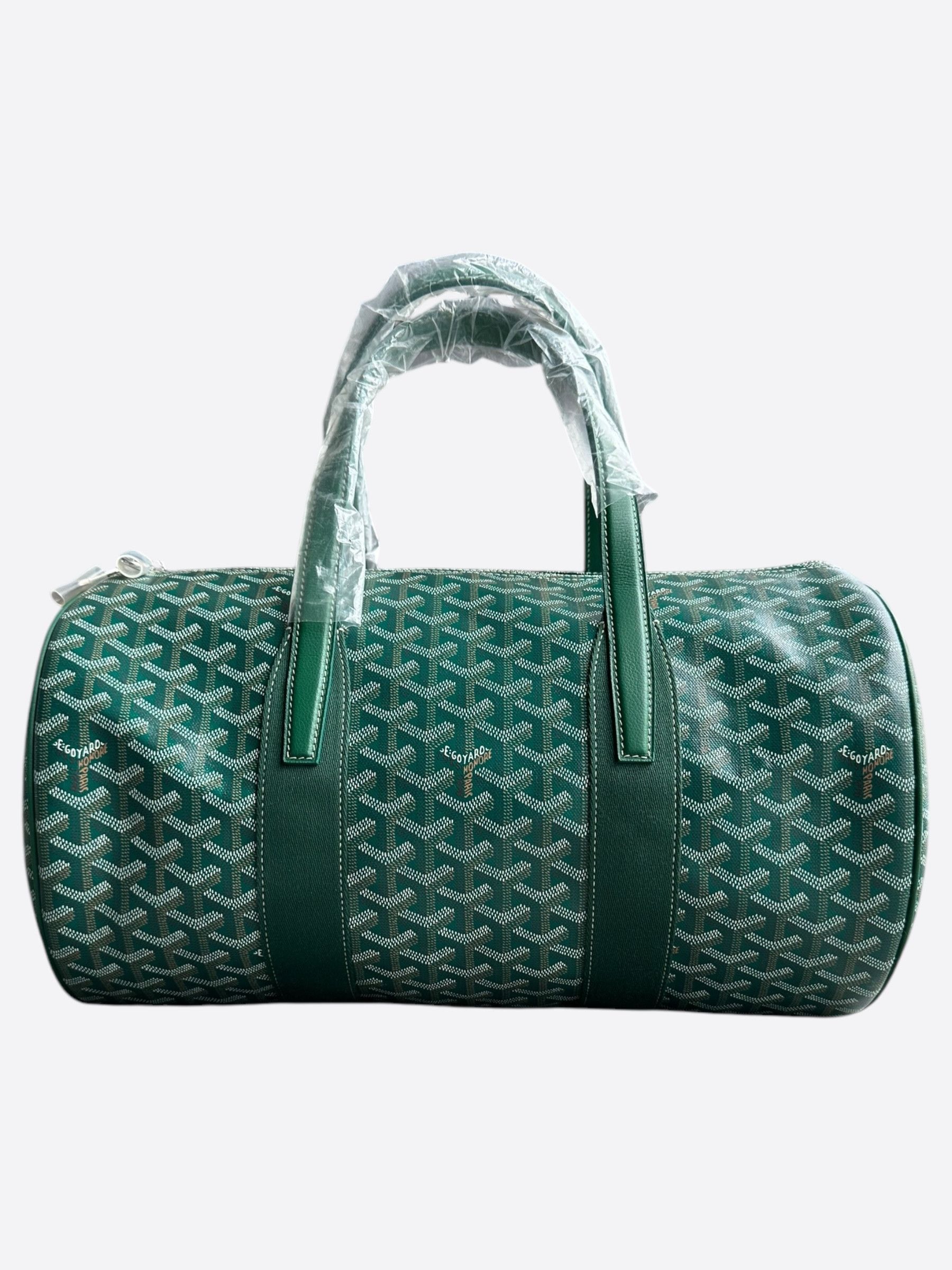 Goyard Green Barrel 40 Sports Bag, Men's