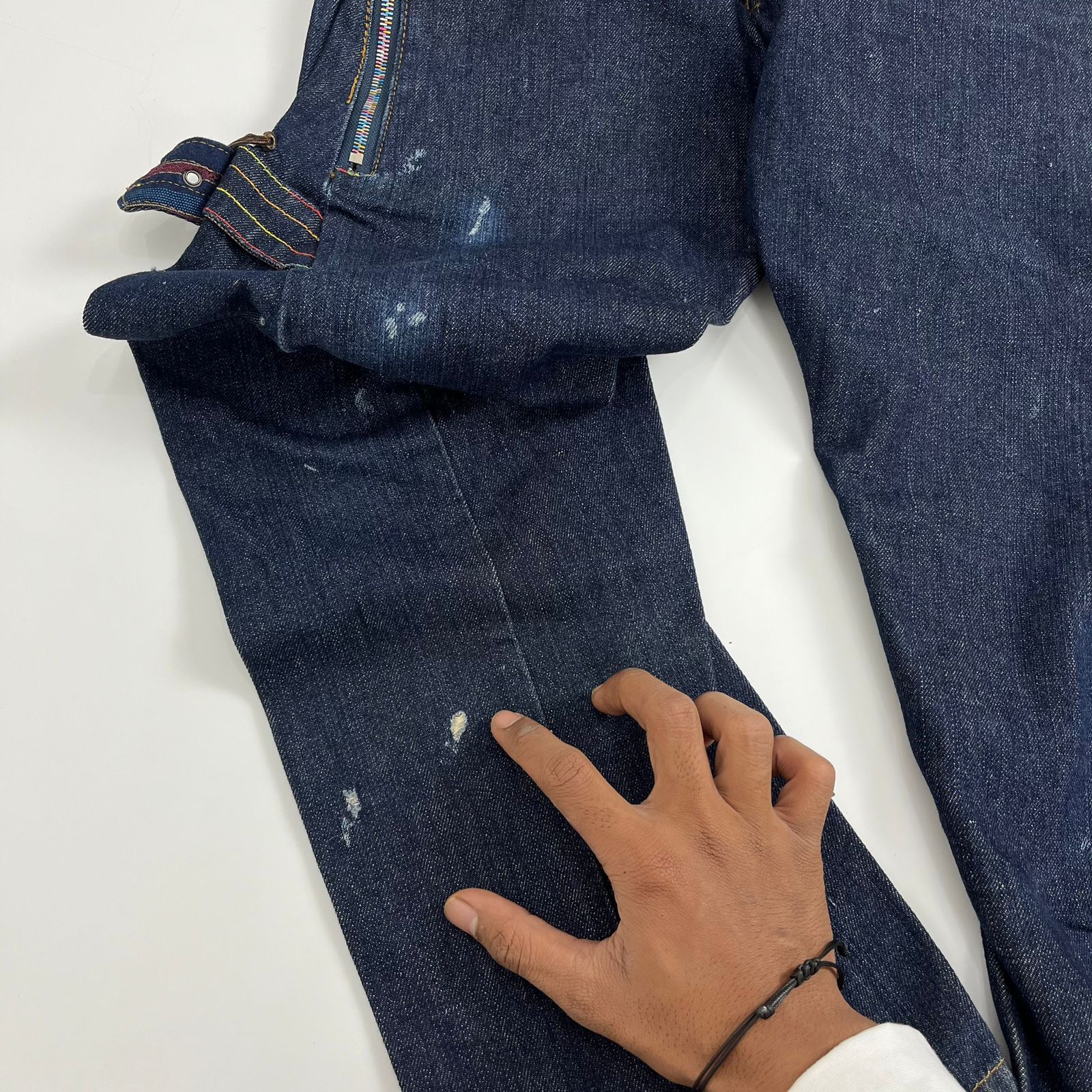 Number (N)ine Japanese Brand Breathmint Double Waist Denim Pants Size US 31 - 8 Thumbnail