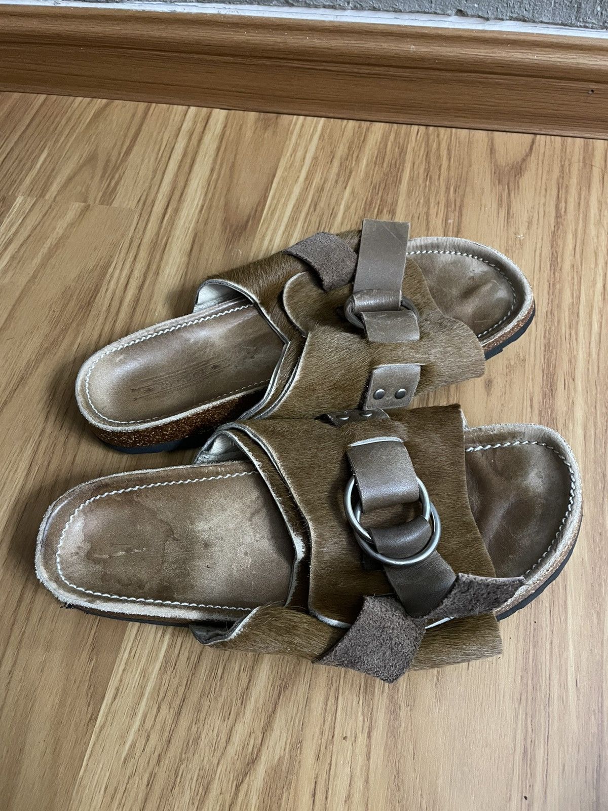 Sasquatchfabrix Sasquatchfabrix Leather Cow Skin Sandal Size US 9 / EU 42 - 8 Thumbnail