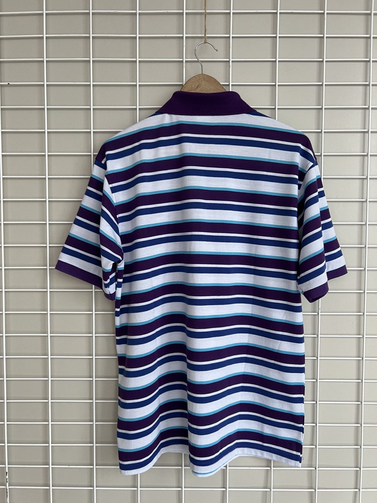 Lacoste Lacoste Striped Polo Shirt Mens Size 7 or L Vintage Cotton Size US L / EU 52-54 / 3 - 7 Thumbnail