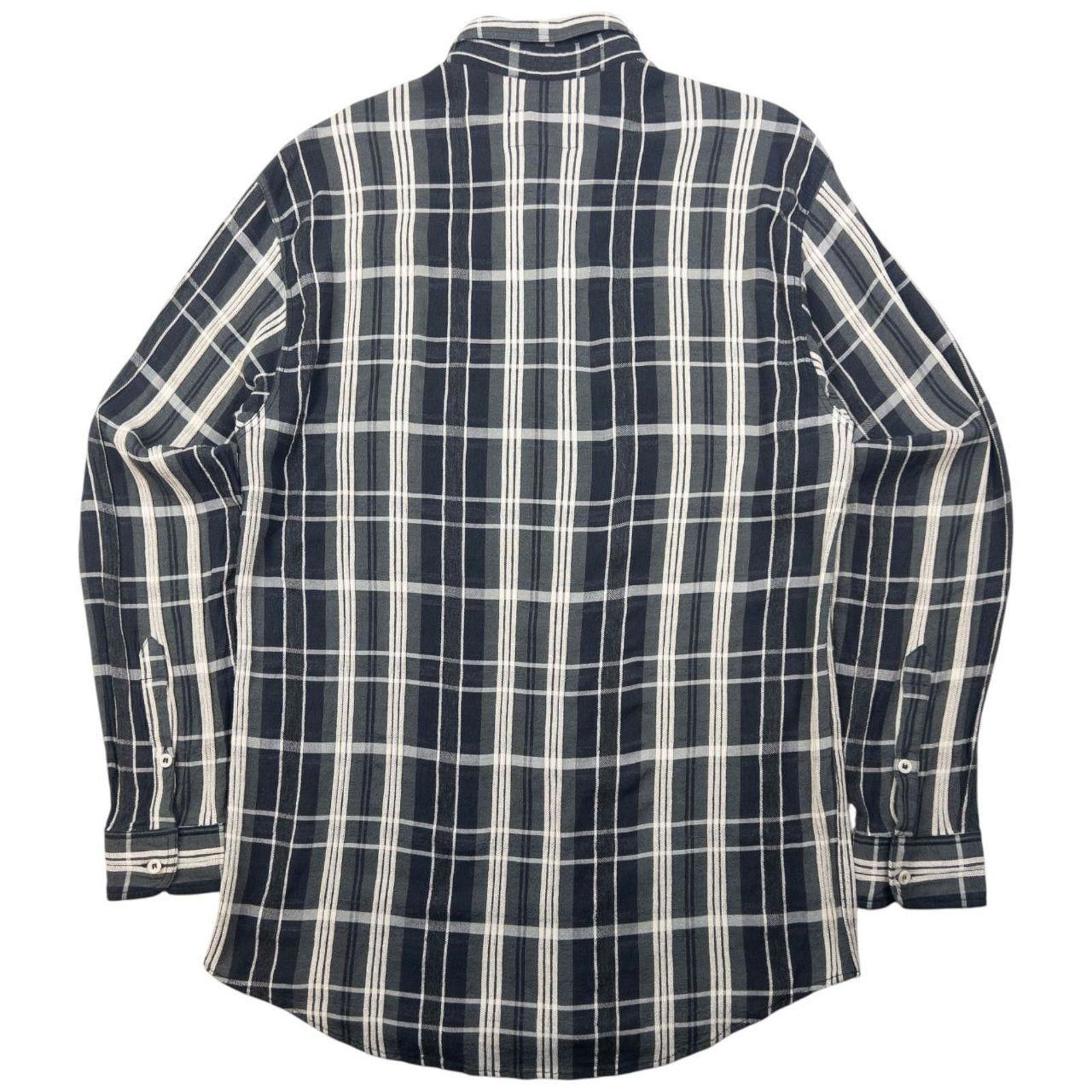 Other Vintage Armani Jeans Checkered Long Sleeve Button Up Shirt M Size US M / EU 48-50 / 2 - 2 Thumbnail