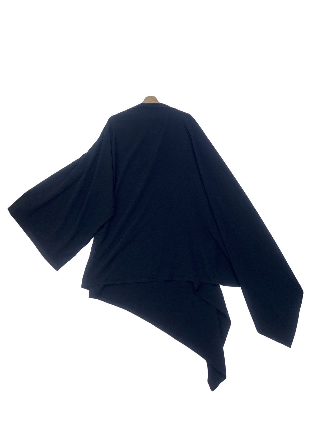 Y’s Yohji Yamamoto Gabardine Black Asymmetrical Cape