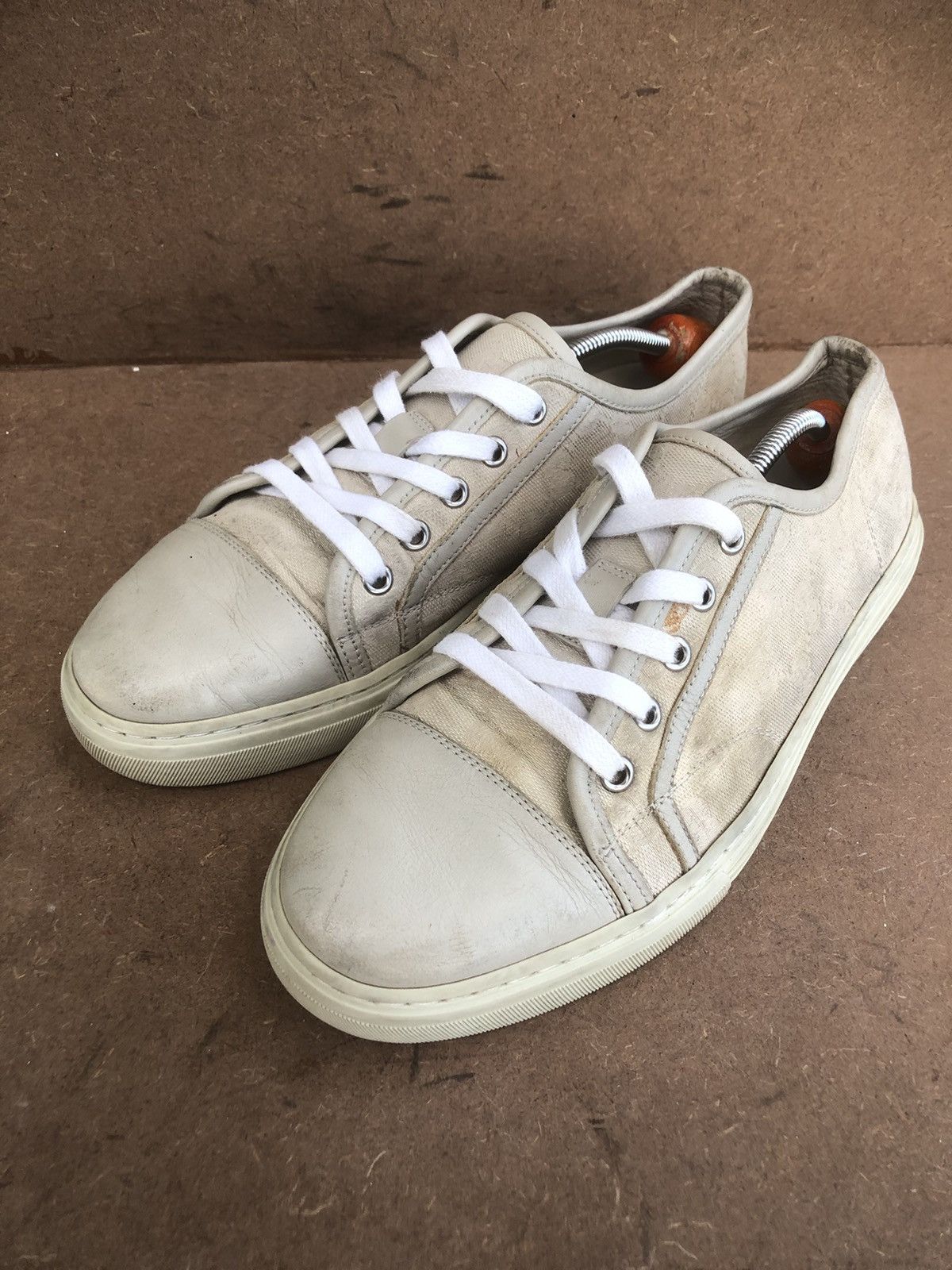 Gucci Gucci 426189 Beige Men’s Sneakers Size 6 Made In 🇮🇹 Size US 6 / EU 39 - 1 Thumbnail