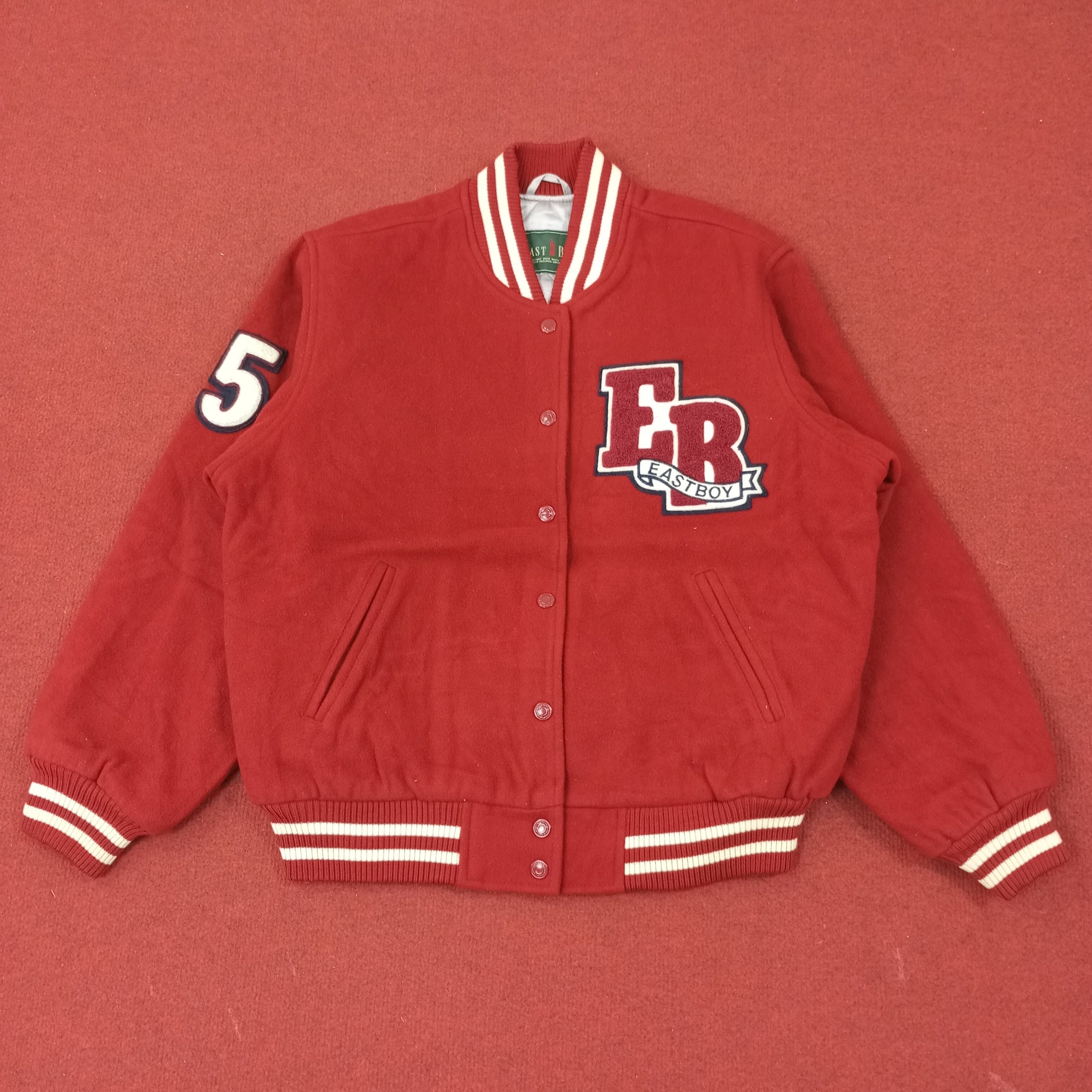 Vintage East Boy Streetwear Style Varsity Jacket Size US L / EU 52-54 / 3 - 3 Thumbnail