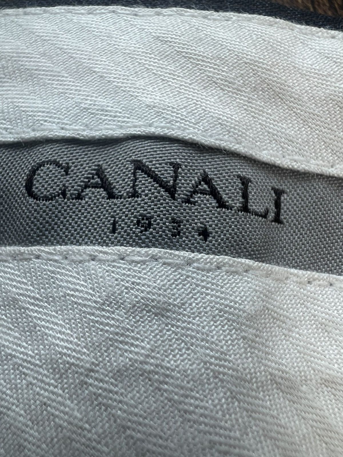 Canali Canali Charcoal Gray Micro-Check Wool Suit – 2-Piece Size 40L - 15 Thumbnail