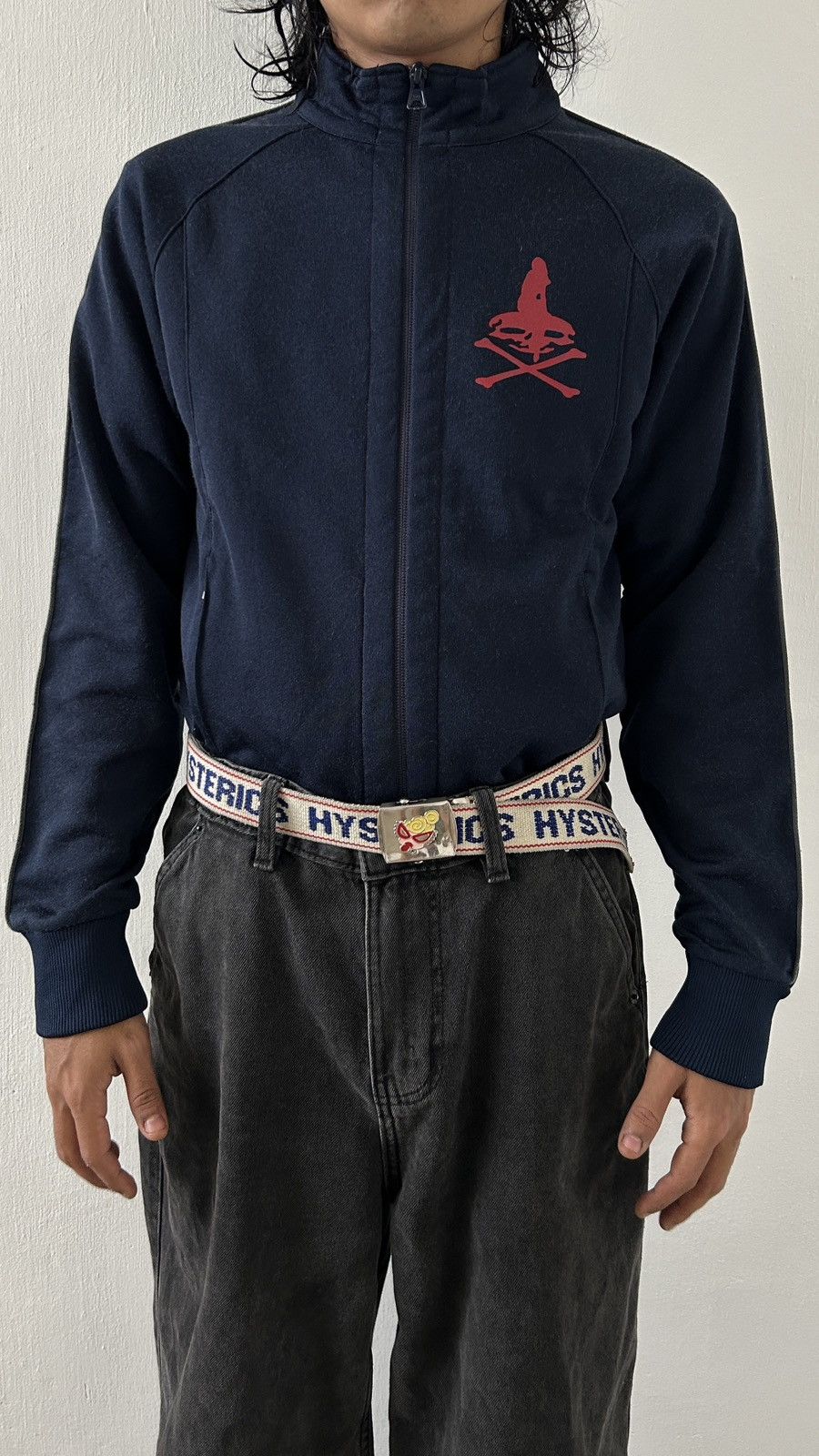 Hysteric Glamour × Japanese Brand Hysteric Glamour - Navy Skull Tracktop Size US S / EU 44-46 / 1 - 3 Thumbnail