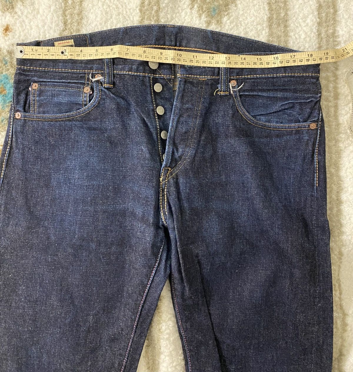 Momotaro Jeans Momotaro 0306SP "Going to Battle" 15.7oz - Tight Tapered 35 Size US 35 - 7 Thumbnail