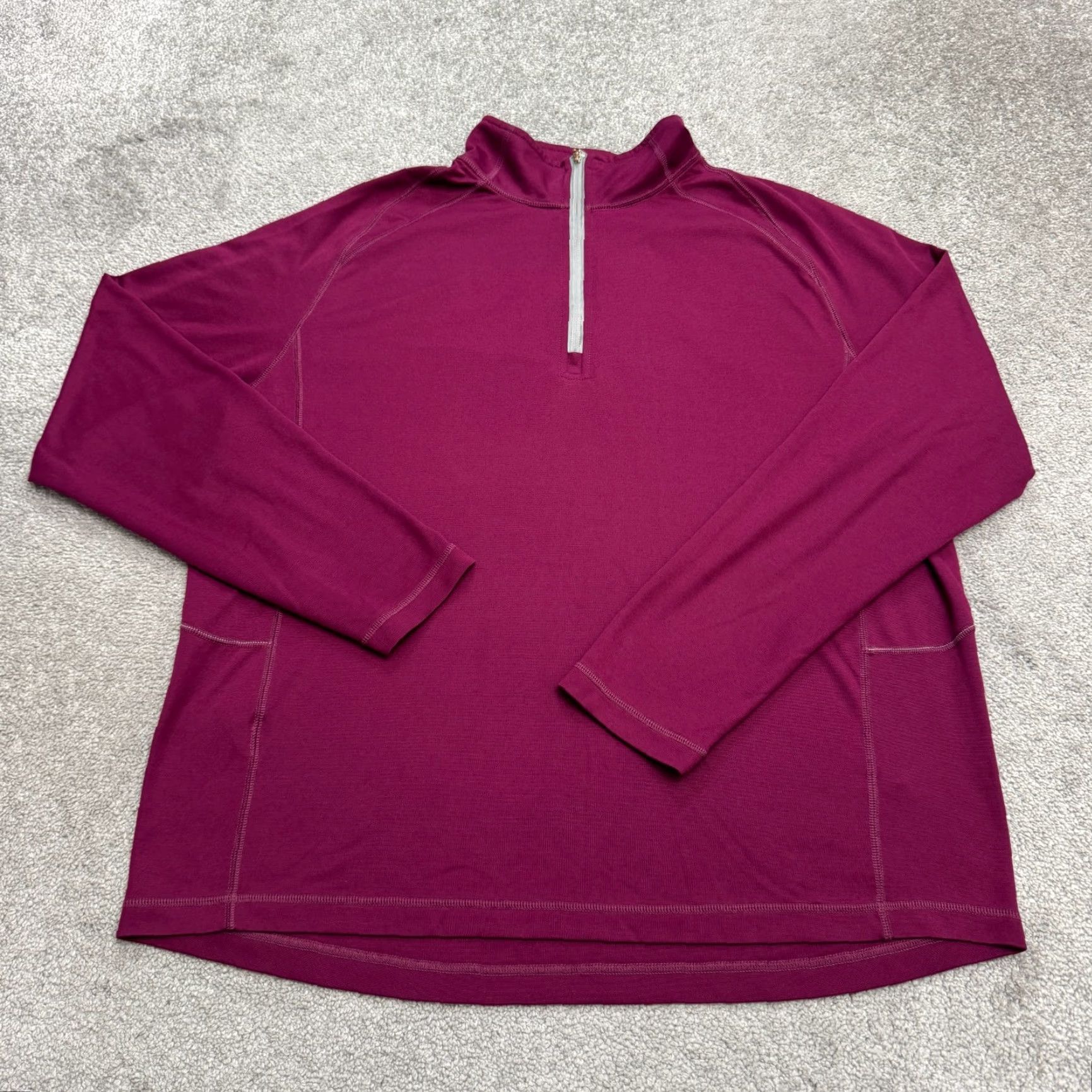 Tommy Bahama Tommy Bahama Pullover Sweatshirt Mens XL 1/4 Zip Red Burgundy Marlin Logo Outdoor Athleisure Mock Neck All Seasons Shirt Size US XL / EU 56 / 4 - 2 Thumbnail