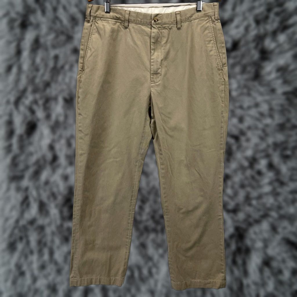 Polo Ralph Lauren Polo Ralph Lauren Chino Pants Men 36 Tall Tan Flat Front GUC Size US M / EU 48-50 / 2 - 1 Thumbnail