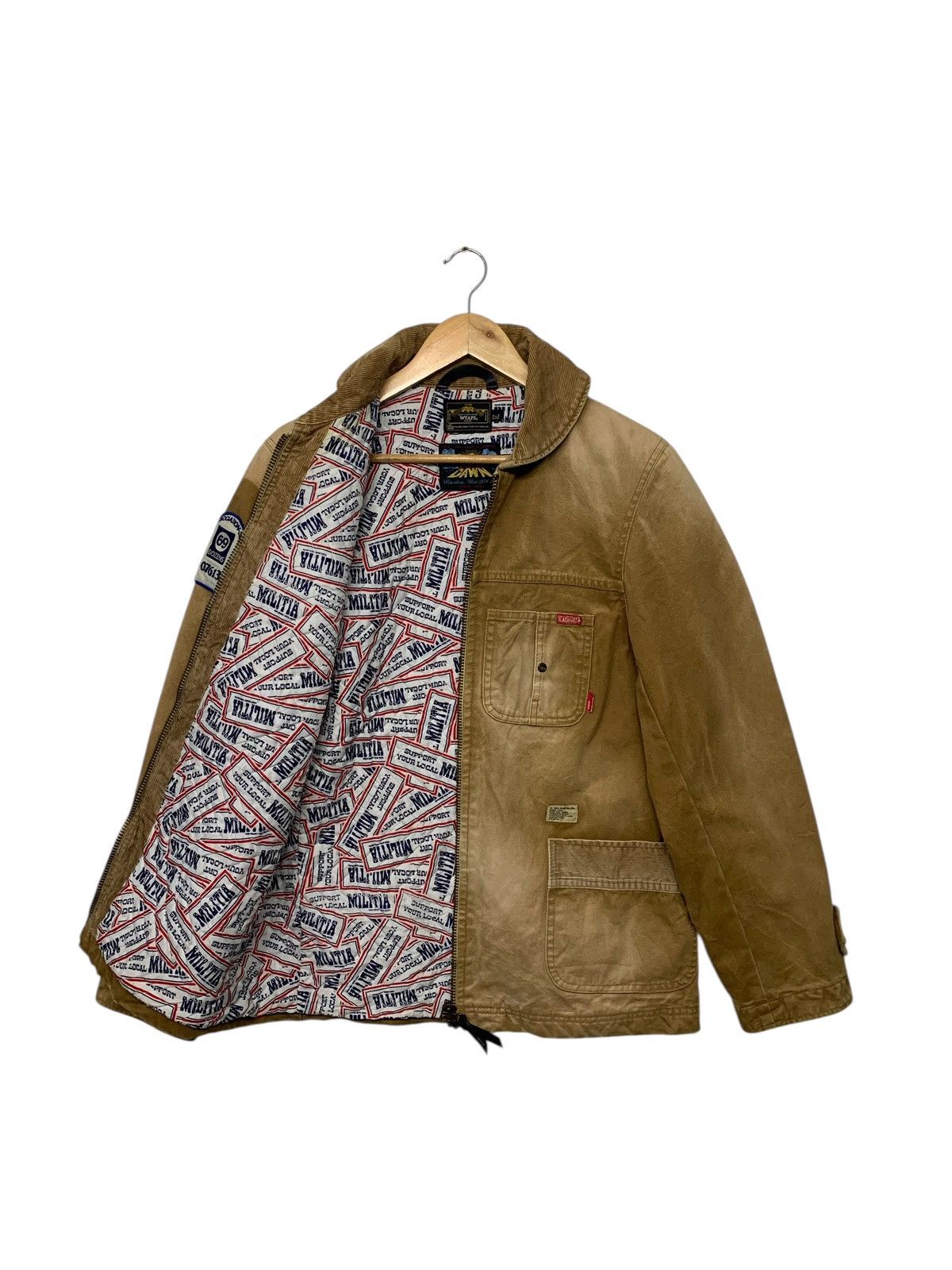 Wtaps Wtaps 2008 Fall/Winter Chore Canvas Jacket Zipper Down Size US M / EU 48-50 / 2 - 2 Thumbnail