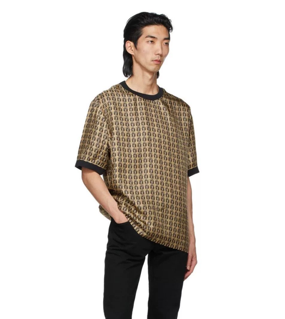 Fendi oversized gold silk t-shirt by fendi Size US L / EU 52-54 / 3 - 1 Preview