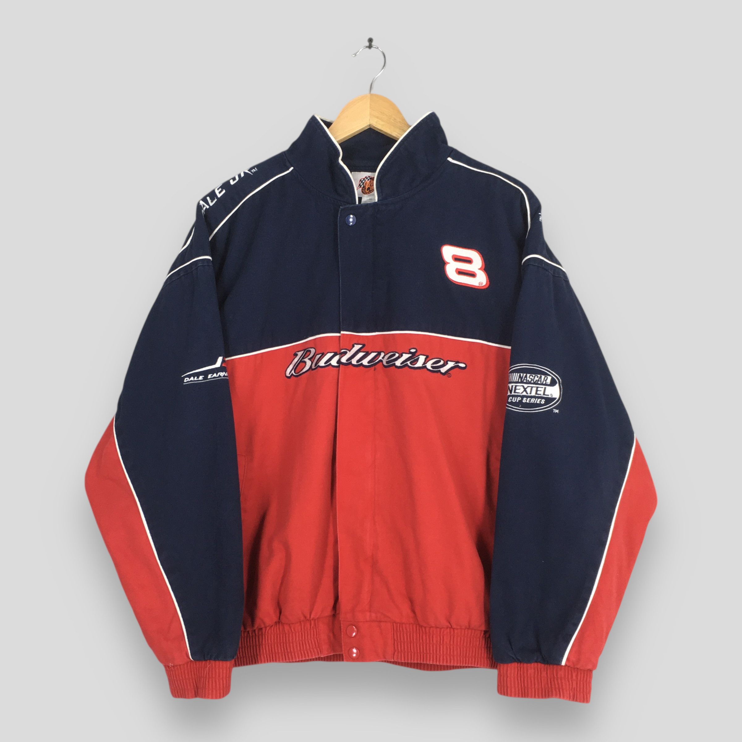 NASCAR Vintage 90s Budweiser Racing Car Nascar Jacket XL Size US XL / EU 56 / 4 - 1 Thumbnail