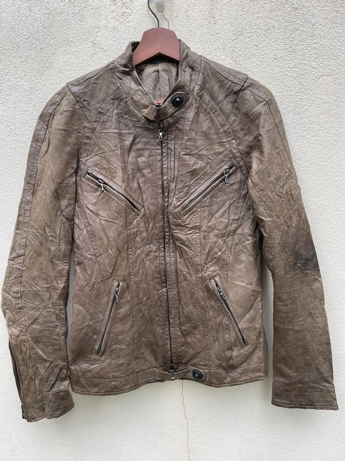 Julius 🔥JULIUS MEN’S BIKER JACKET LEATHER Size US M / EU 48-50 / 2 - 2 Thumbnail