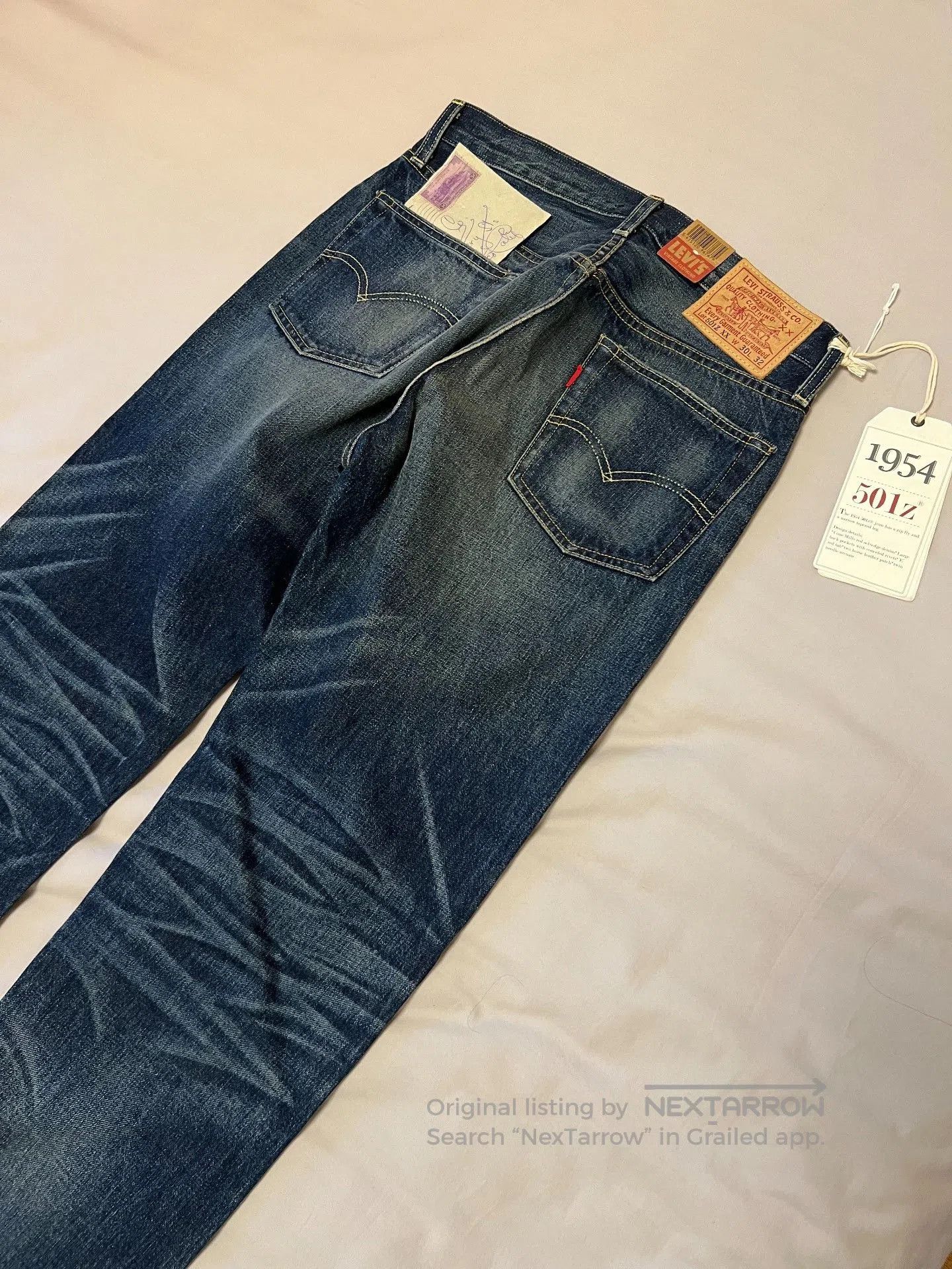 Levi's Vintage Clothing Levi's LVC 1954 501Z USA Made. Size US 30 / EU 46 - 5 Thumbnail