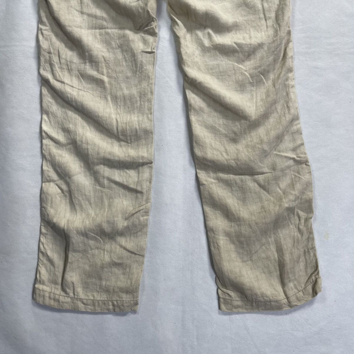 C.P. Company C.P Company Linen With Buckle Waist Military Style Pant Size US 33 - 9 Thumbnail