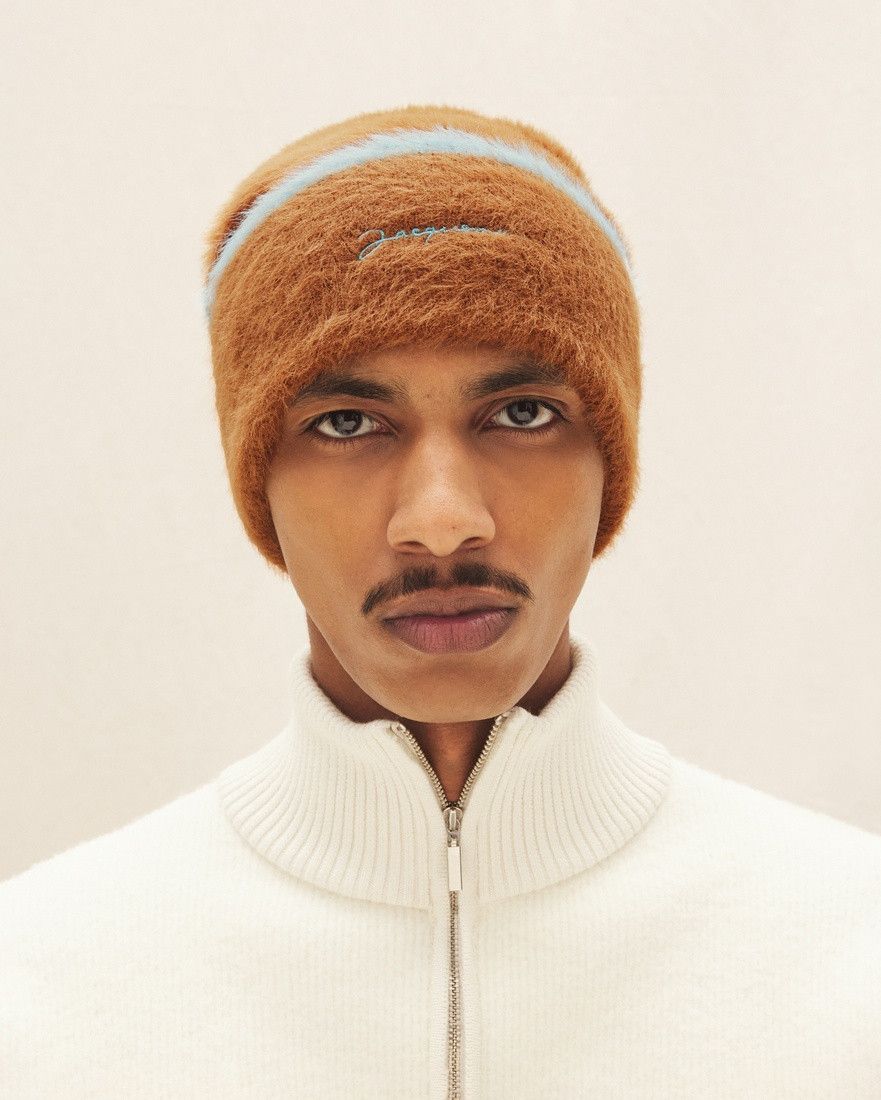 Jacquemus o1mle0625 Size:OS / Unisex La Bonnet Neve Beanie / Hat Brown Size ONE SIZE - 3 Thumbnail