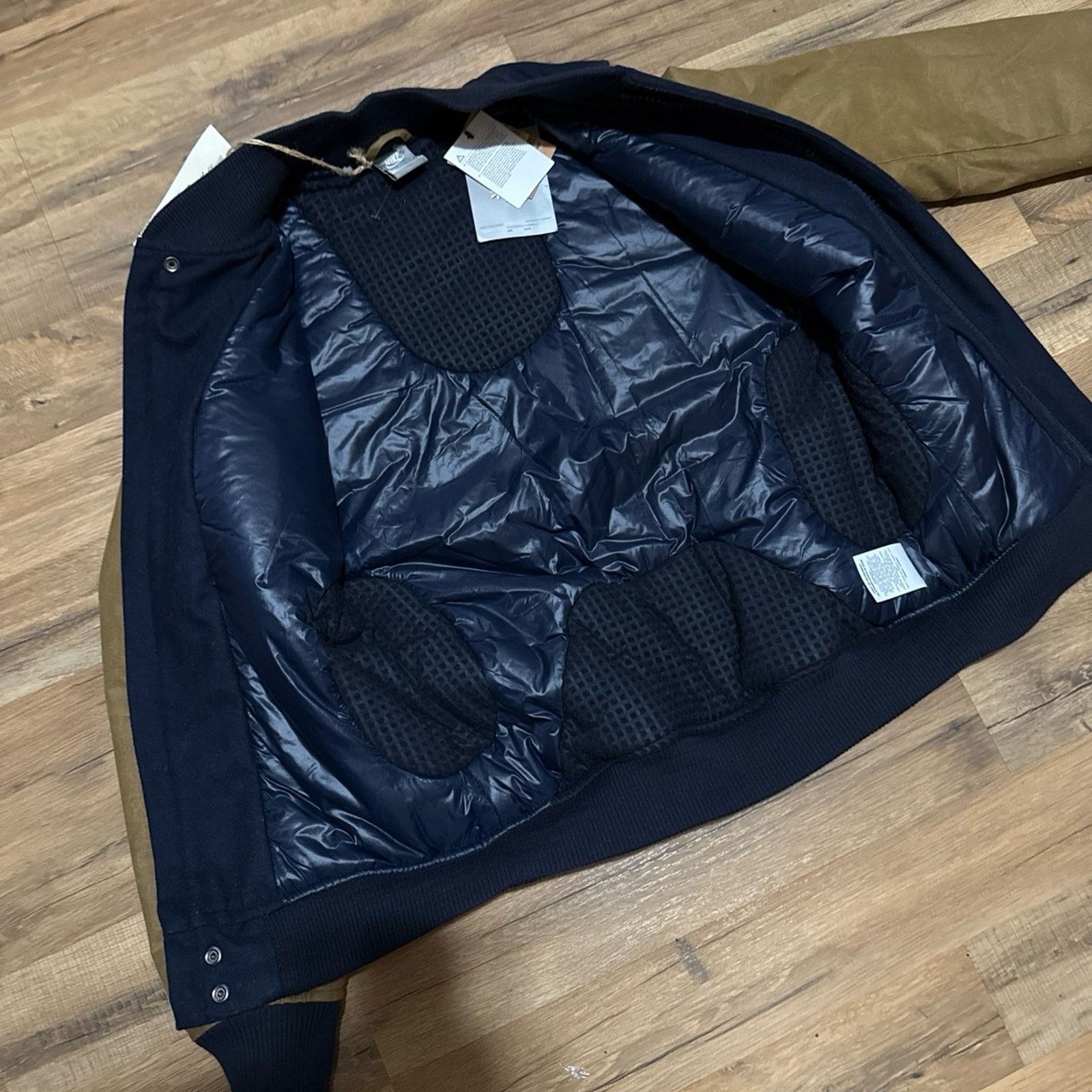 Nike 2012 Nike Zip Up Destroyer Varsity Jacket British Millerain Size US S / EU 44-46 / 1 - 2 Thumbnail