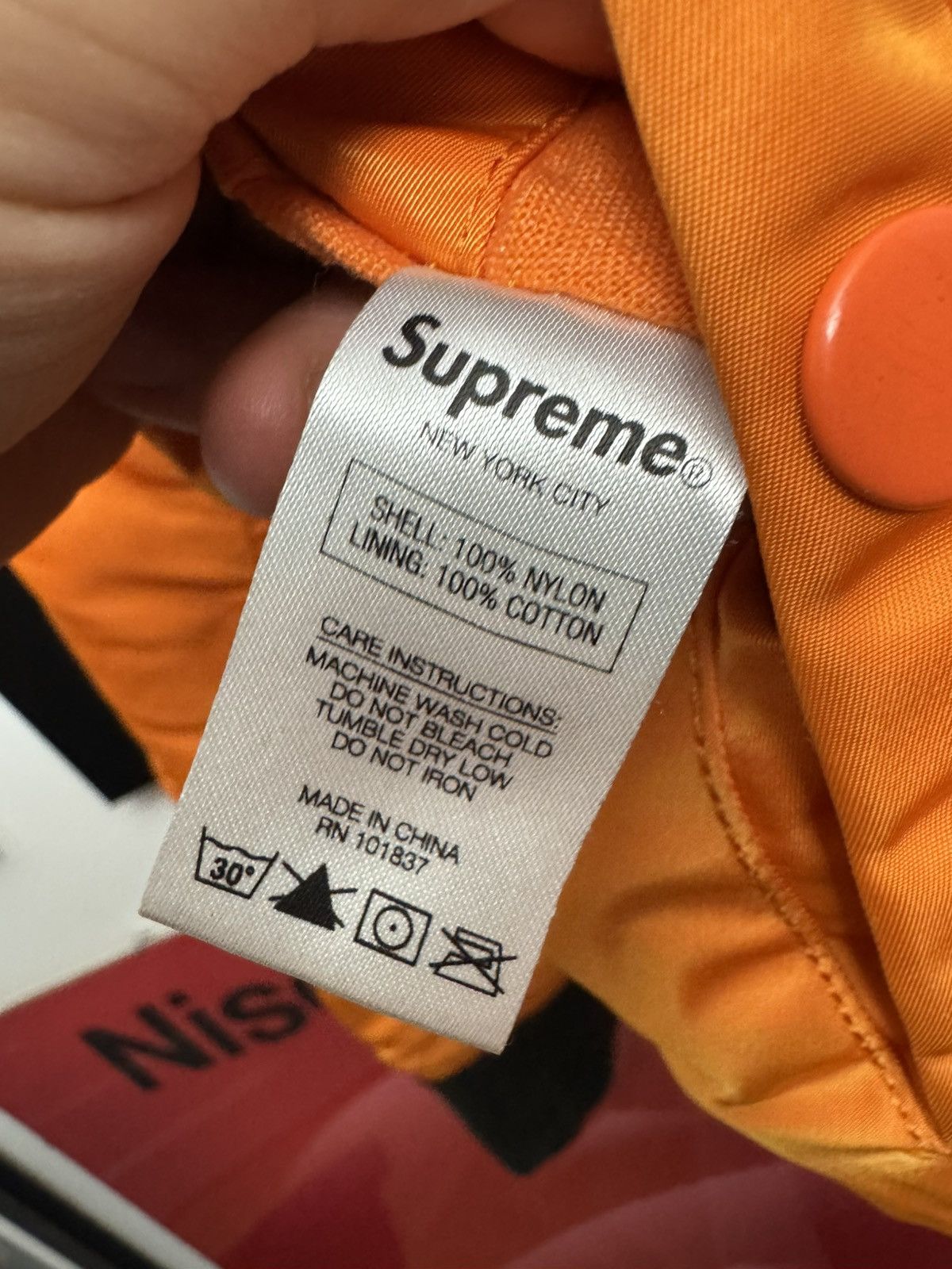 Supreme SS16 Supreme Reversible Checkered MA-1 Bomber Jacket Orange Size US L / EU 52-54 / 3 - 9 Thumbnail