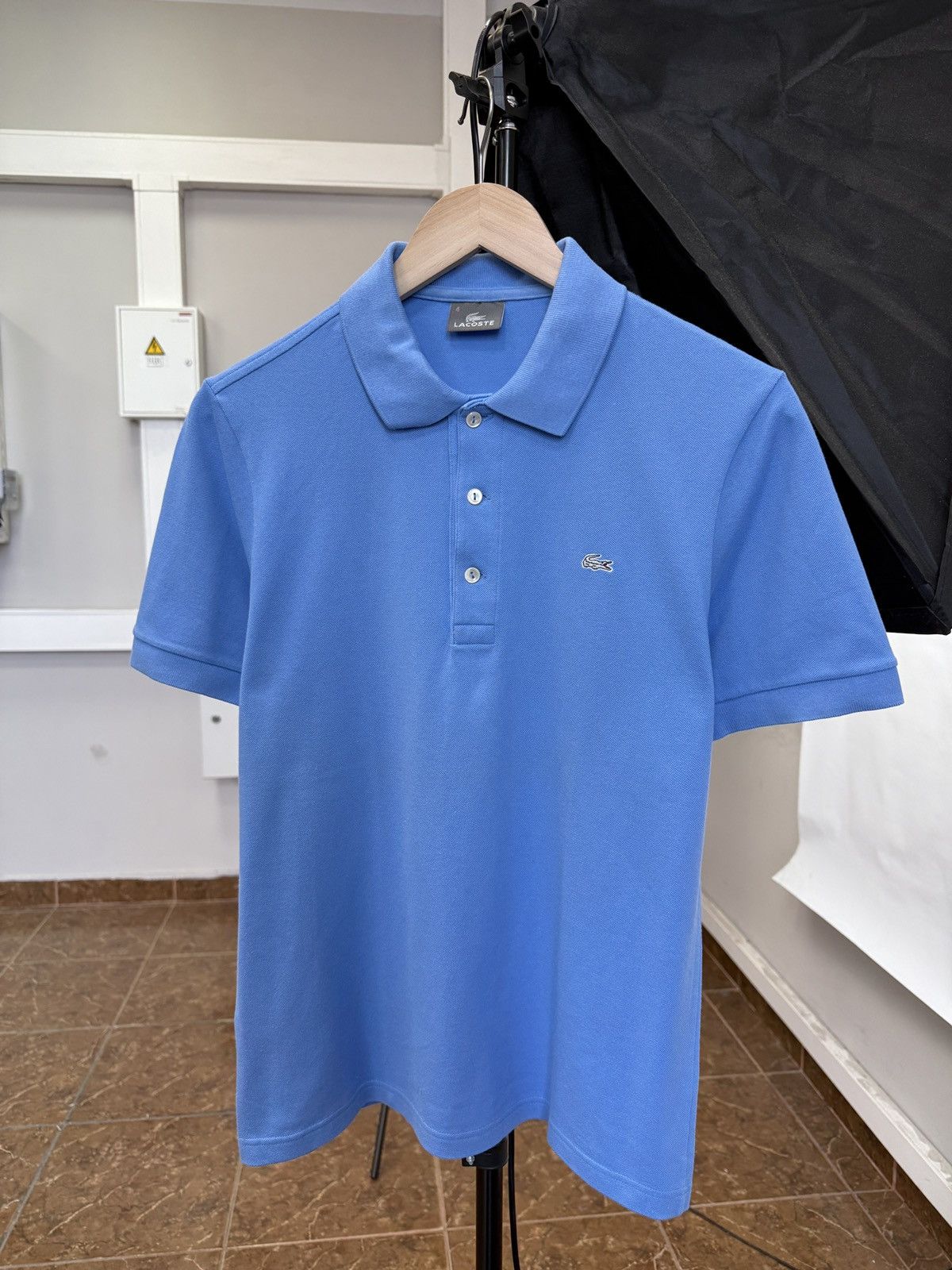 Lacoste 🇫🇷 Lacoste Limited Gray Crocodile Polo T-Shirt Made in France Size US M / EU 48-50 / 2 - 1 Thumbnail