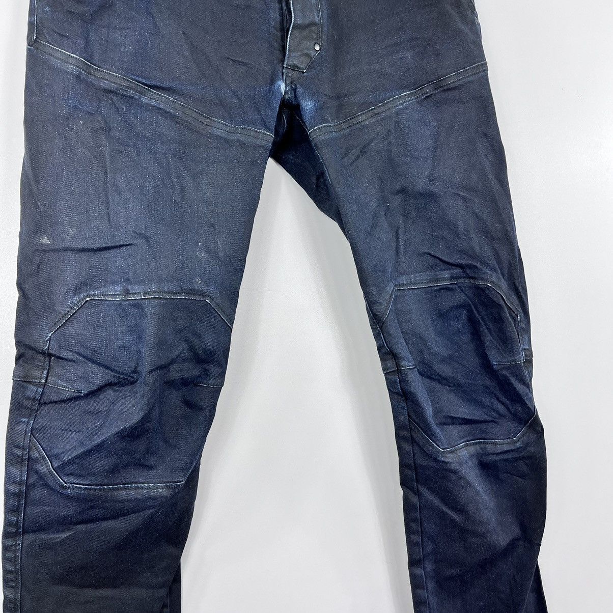 G-Star G-Star Raw Jeans Double Knee Zip Pockets Dark Navy Size 33 Size US 33 - 7 Thumbnail