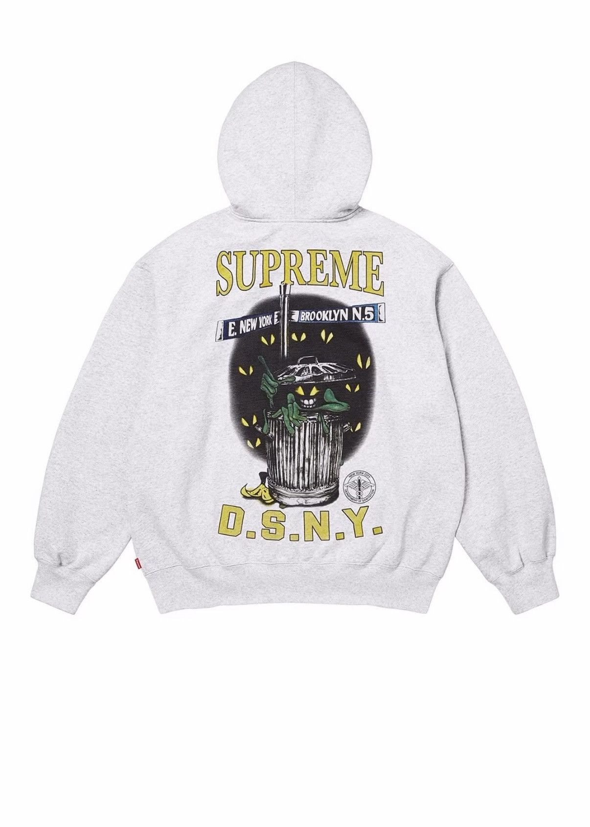 Supreme Supreme/DSNY Zip Up Hooded Sweatshirt (grey) (S) Size ONE SIZE - 2 Thumbnail