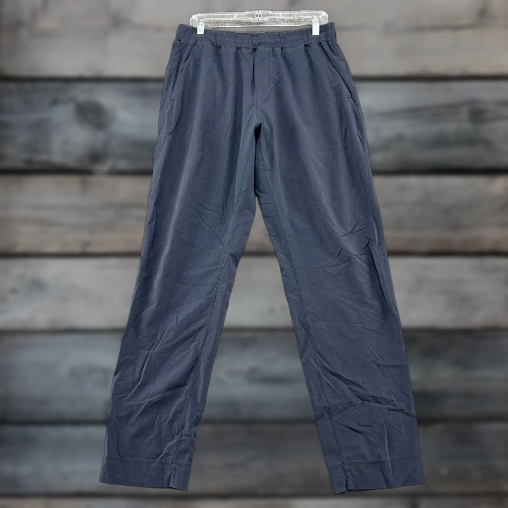 Lululemon Lululemon Athletica Pants Mens L Gray Jogger Chino Nylon Cotton Blend Flat Front Slim Straight Stretch Size US 33 - 1 Thumbnail