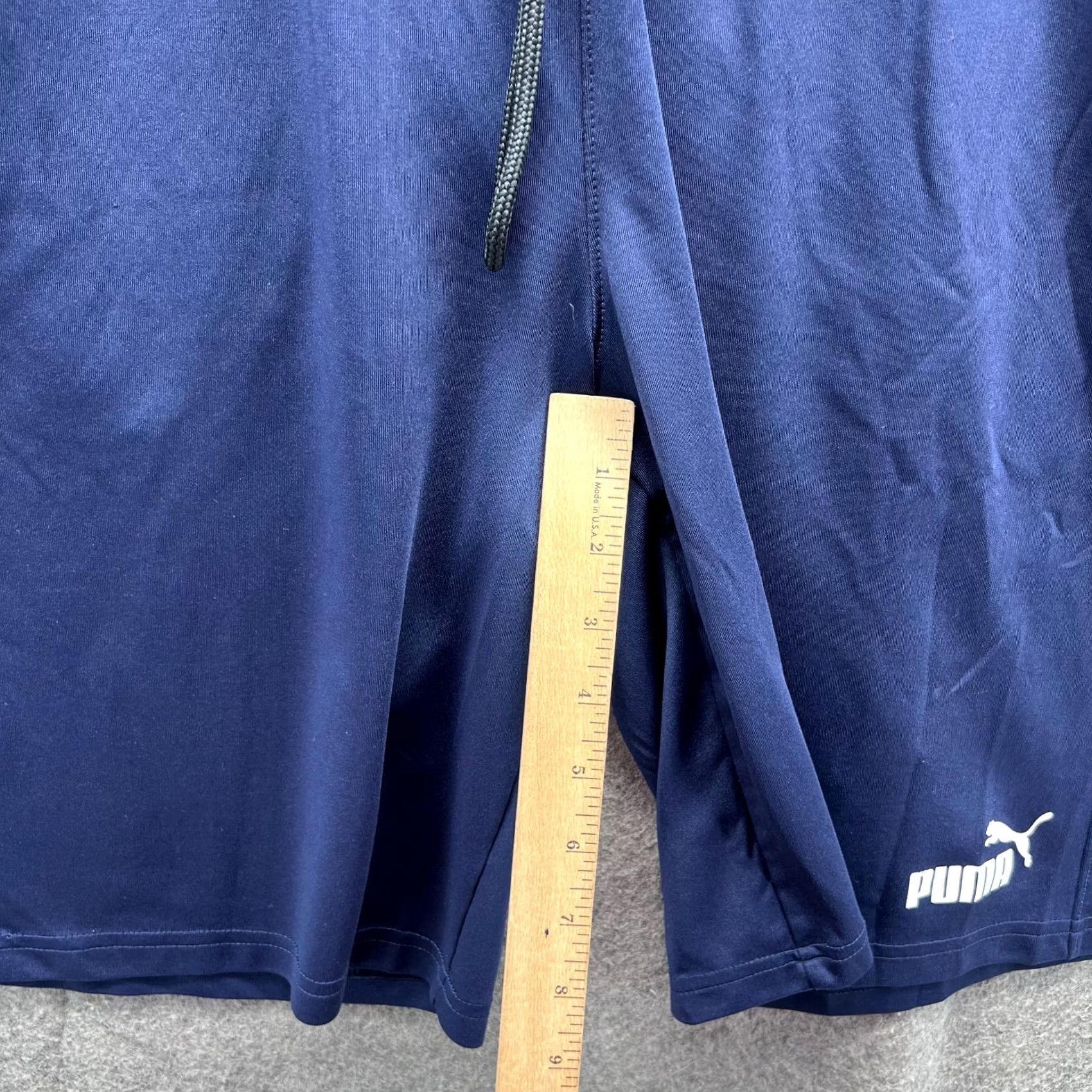 Puma PUMA Shorts Mens XL Blue Athletic Basketball Elastic Waist All over Logo Vtg Size US 36 / EU 52 - 5 Thumbnail