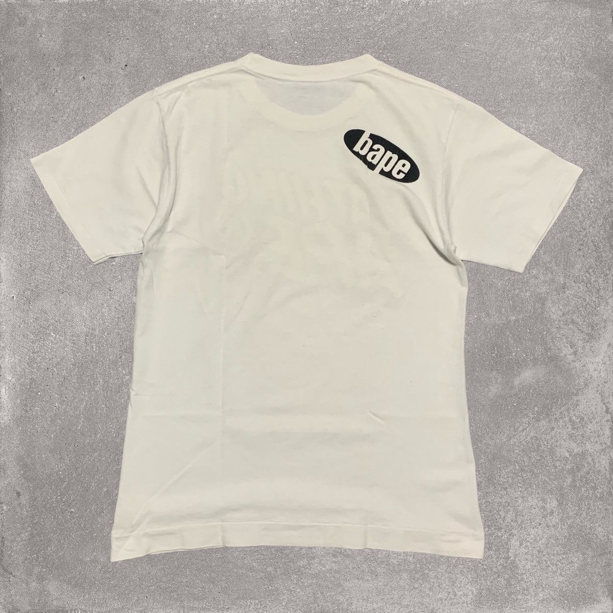 Bape Bape Small Tee Graphic White A Bathing Ape T-Shirt Vintage Size US S / EU 44-46 / 1 - 2 Thumbnail