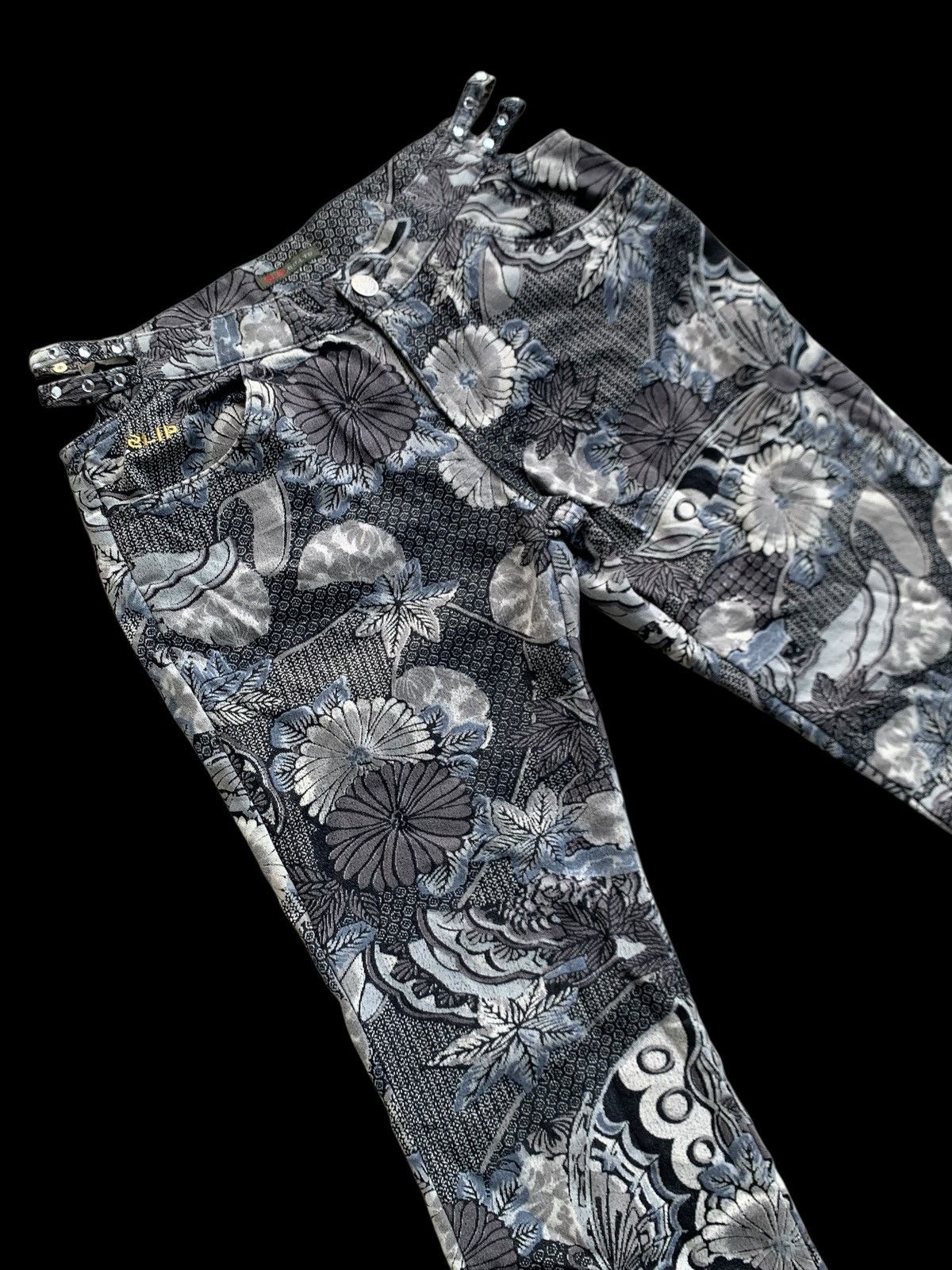 If Six Was Nine × Japanese Brand × Vintage Ladies FLARES Retro Flower Bell Bottoms Hippie vtg trousers Size 28" / US 6 / IT 42 - 7 Thumbnail