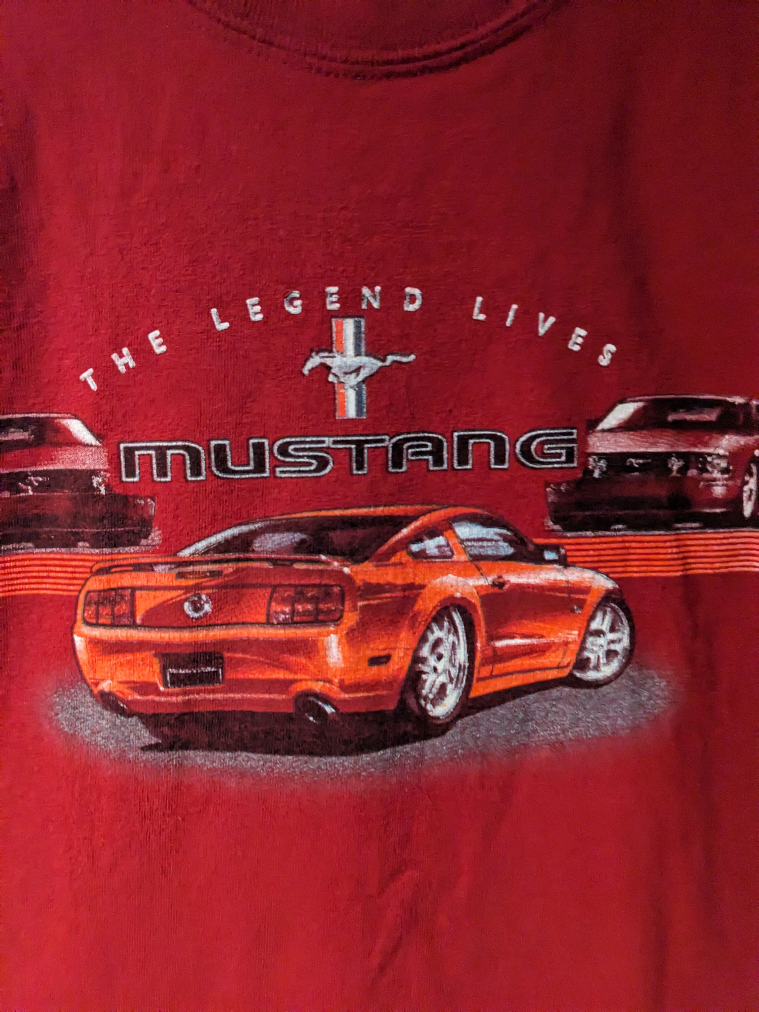 Mustang × Vintage Vintage 90s Mustang The Legend Lives Racing Medium T-Shirt Size US M / EU 48-50 / 2 - 2 Thumbnail