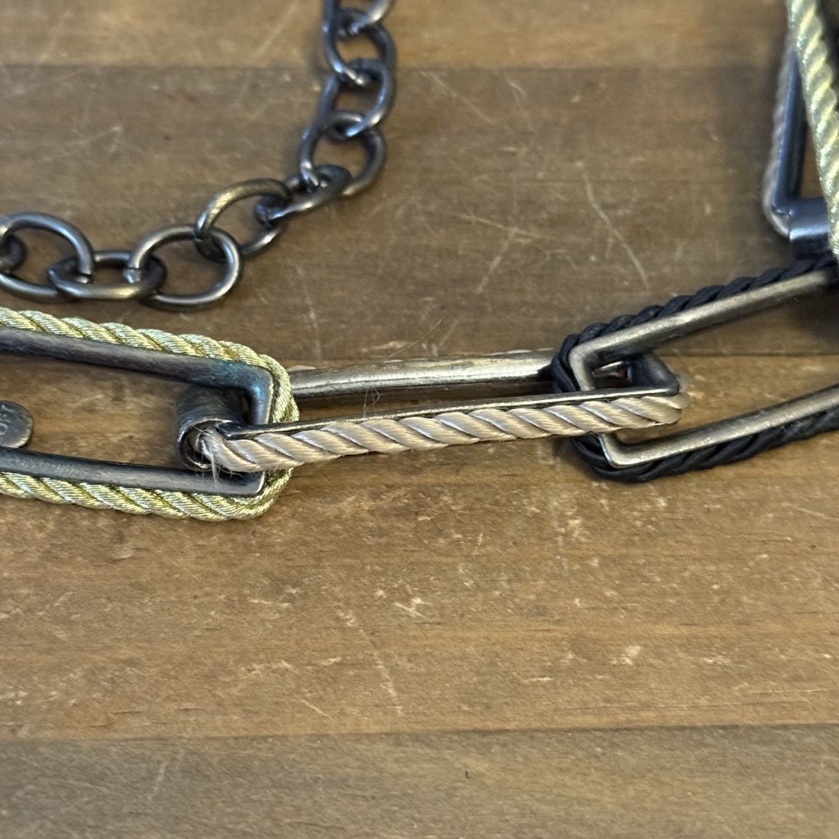 Loft Loft long gunmetal chunky paperclip link necklace Size ONE SIZE - 4 Thumbnail