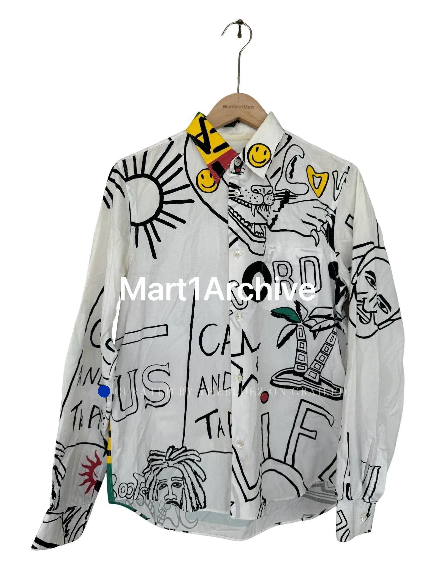 Junya Watanabe Multi-Color Graphic Print Long Sleeve Button-Up Size US M / EU 48-50 / 2 - 1 Thumbnail