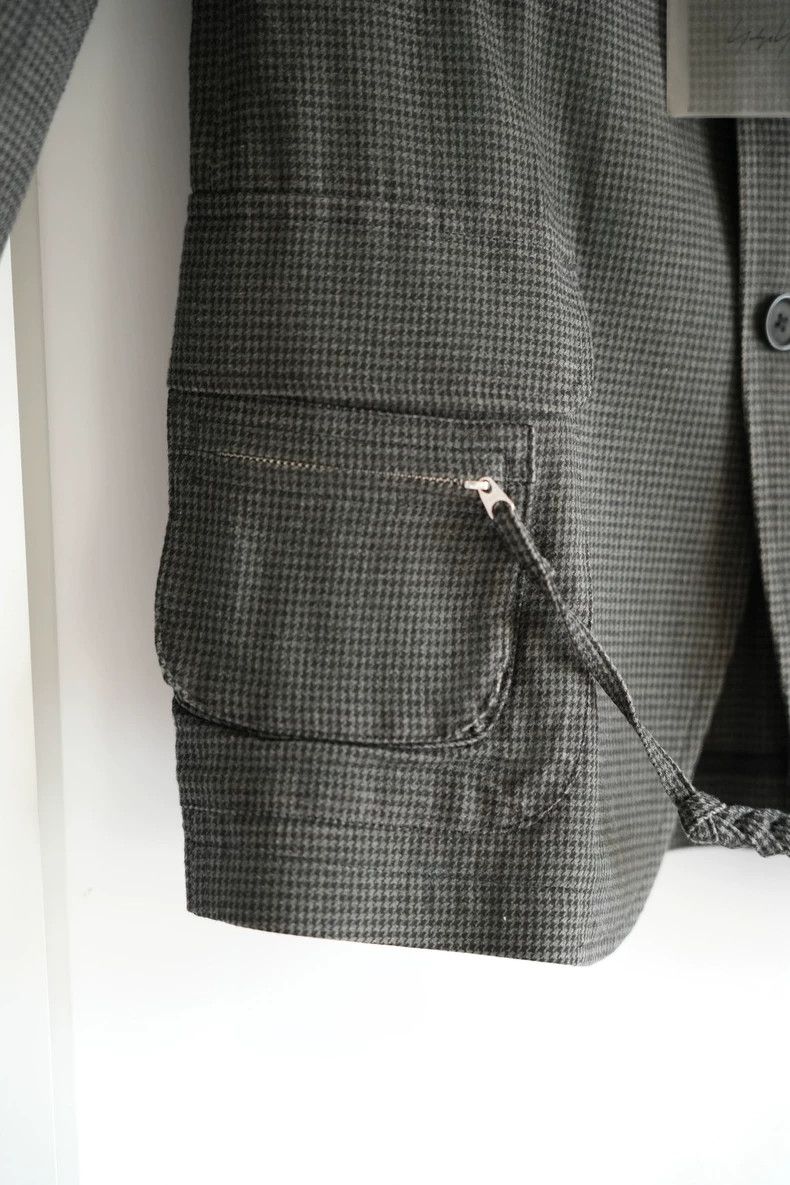 Yohji Yamamoto Yohji Yamamoto size 1 13ss houndstooth chain knot suit 2501 Size 38R - 4 Thumbnail