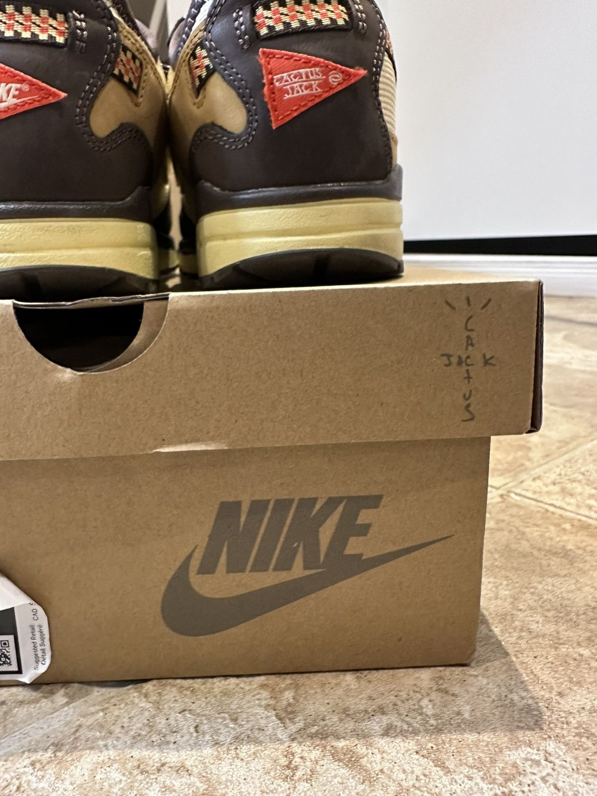 Nike × Travis Scott Travis Scott Nike Air Max 1 Baroque Brown Size US 9.5 / EU 42-43 - 5 Thumbnail