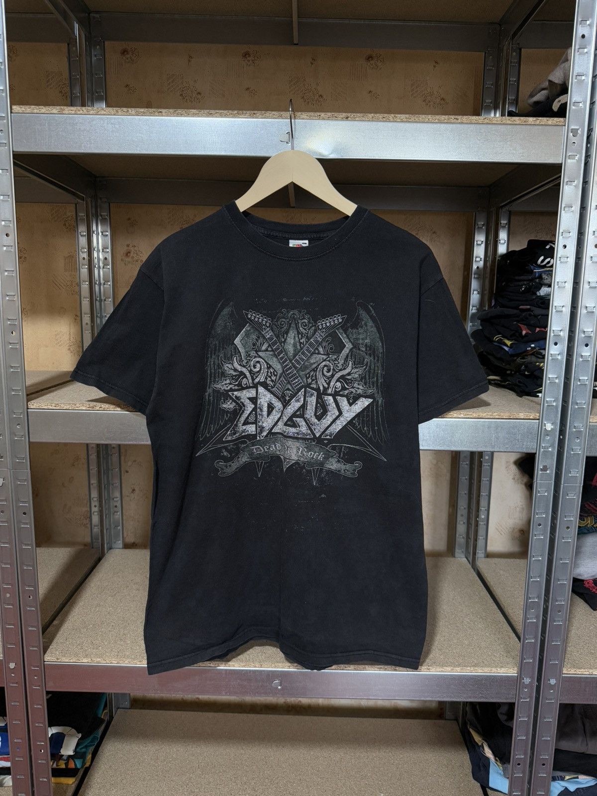 Band Tees × Vintage Vintage 2008 Band Edguy Dead Or Rock T-Shirt Y2K Hype Size US L / EU 52-54 / 3 - 1 Thumbnail