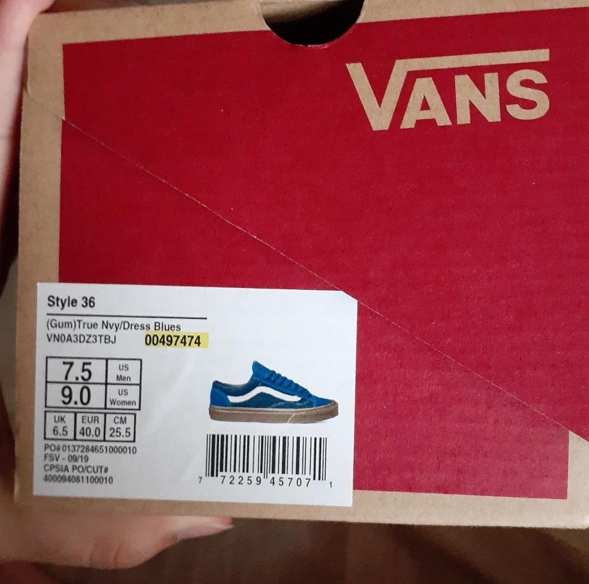 Vans VANS True Navy/Gum Dress Blues Sk8 Low Style 36 7.5 US M Size US 7.5 / EU 40-41 - 5 Thumbnail