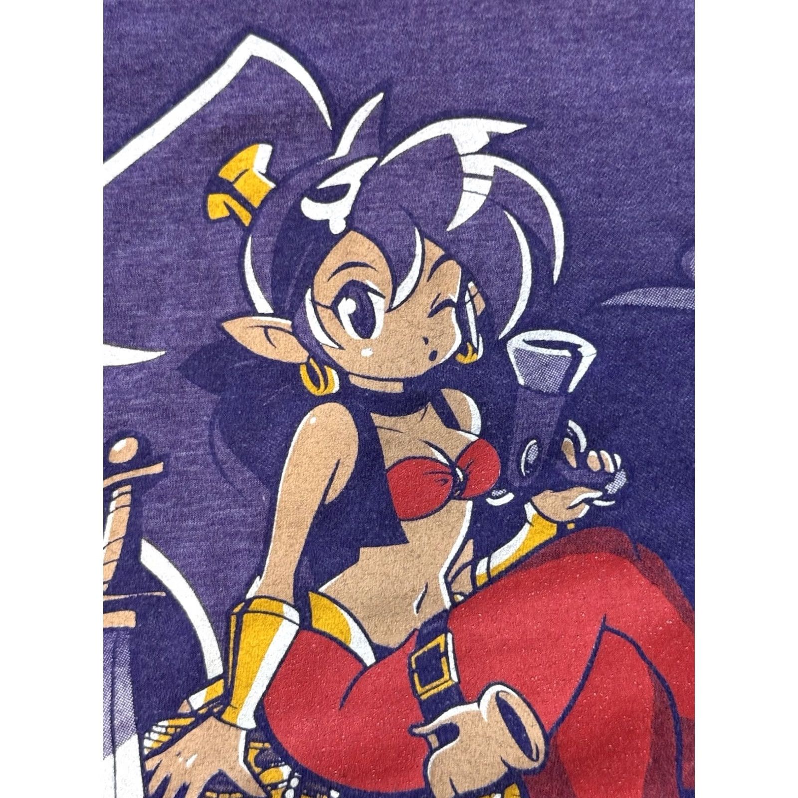 Vintage WayForward Shantae: 1/2 Genie Hero Promo Shirt L Purple Logo Graphic Print Short Sleeve Unisex Adults T-Shirt Size US L / EU 52-54 / 3 - 4 Thumbnail