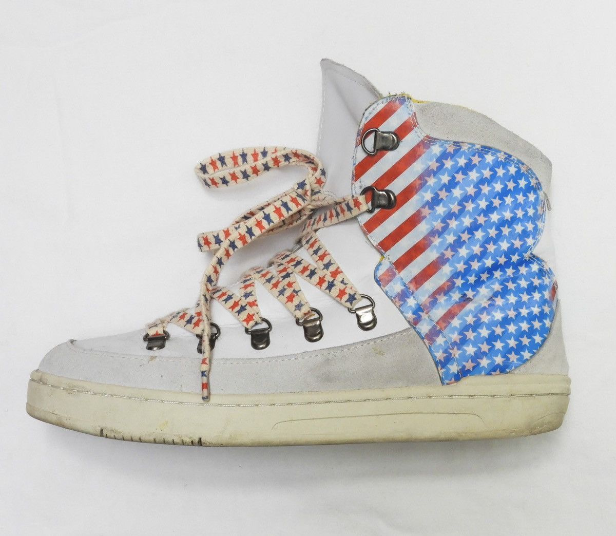 Bernhard Willhelm Bernard Willhelm 2008 S/S American Flag High Top Sneakers Size US 10.5 / IT 40.5 - 1 Thumbnail