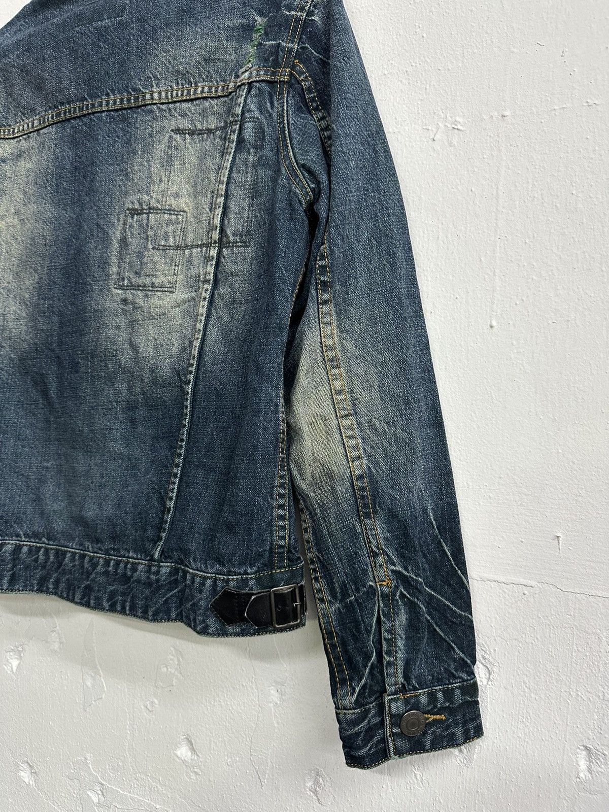 Japanese Brand VTG PPFM Distress Punk Denim Jacket Size US M / EU 48-50 / 2 - 11 Thumbnail
