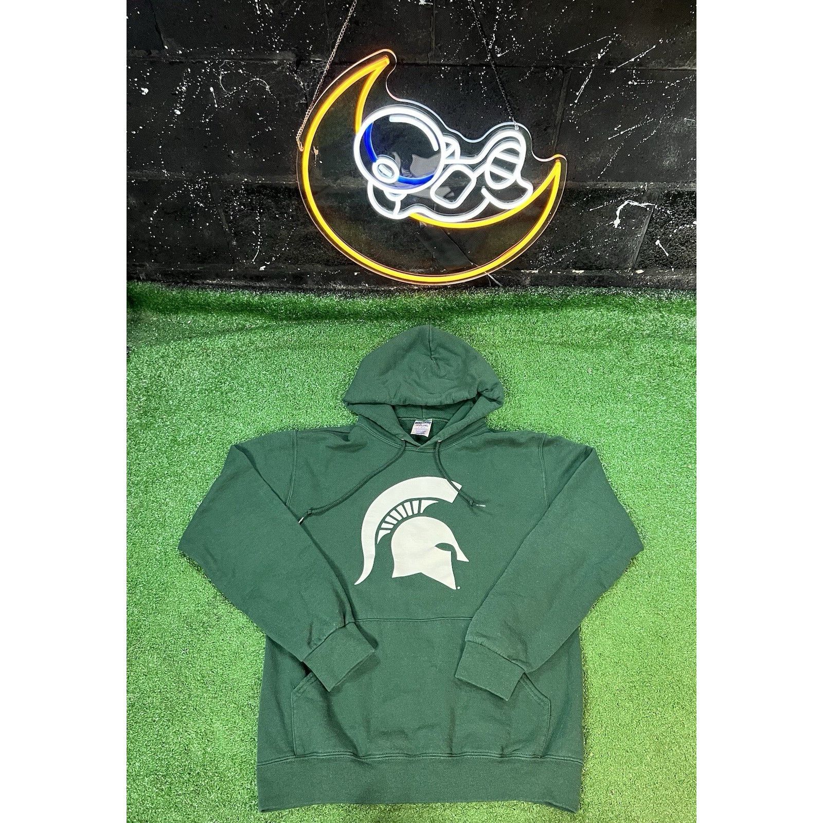 Jerzees Michigan State Spartans Green Hoodie Sweatshirt Size Small Size US S / EU 44-46 / 1 - 1 Thumbnail