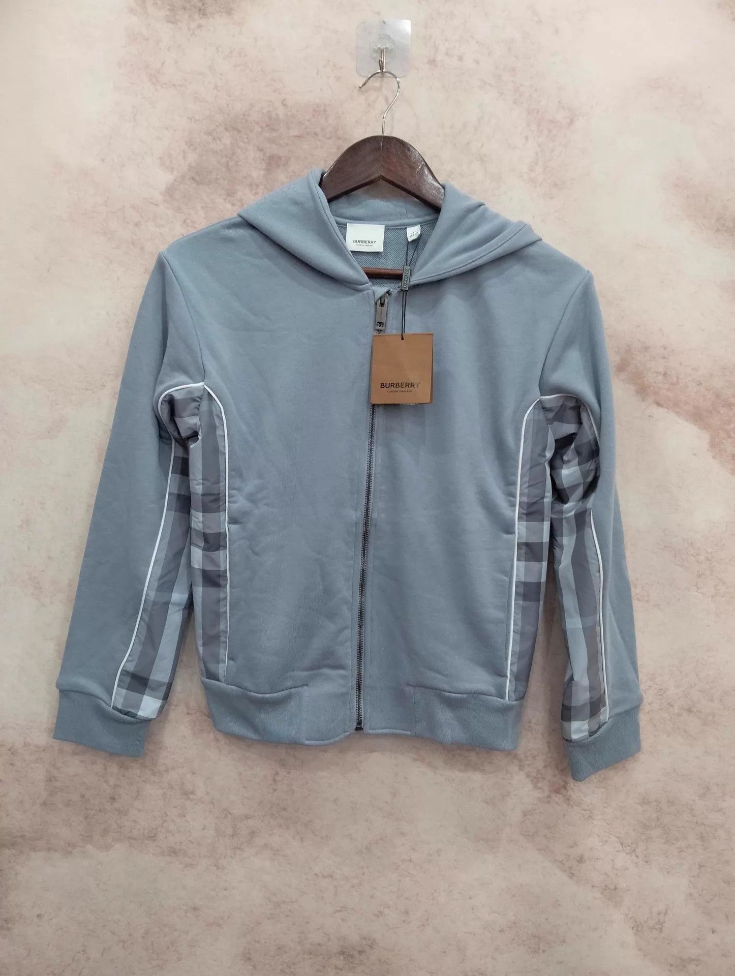 Burberry Burberry Check Panel Hoodie 12Y Size XXS / US 00 / IT 34 - 1 Thumbnail
