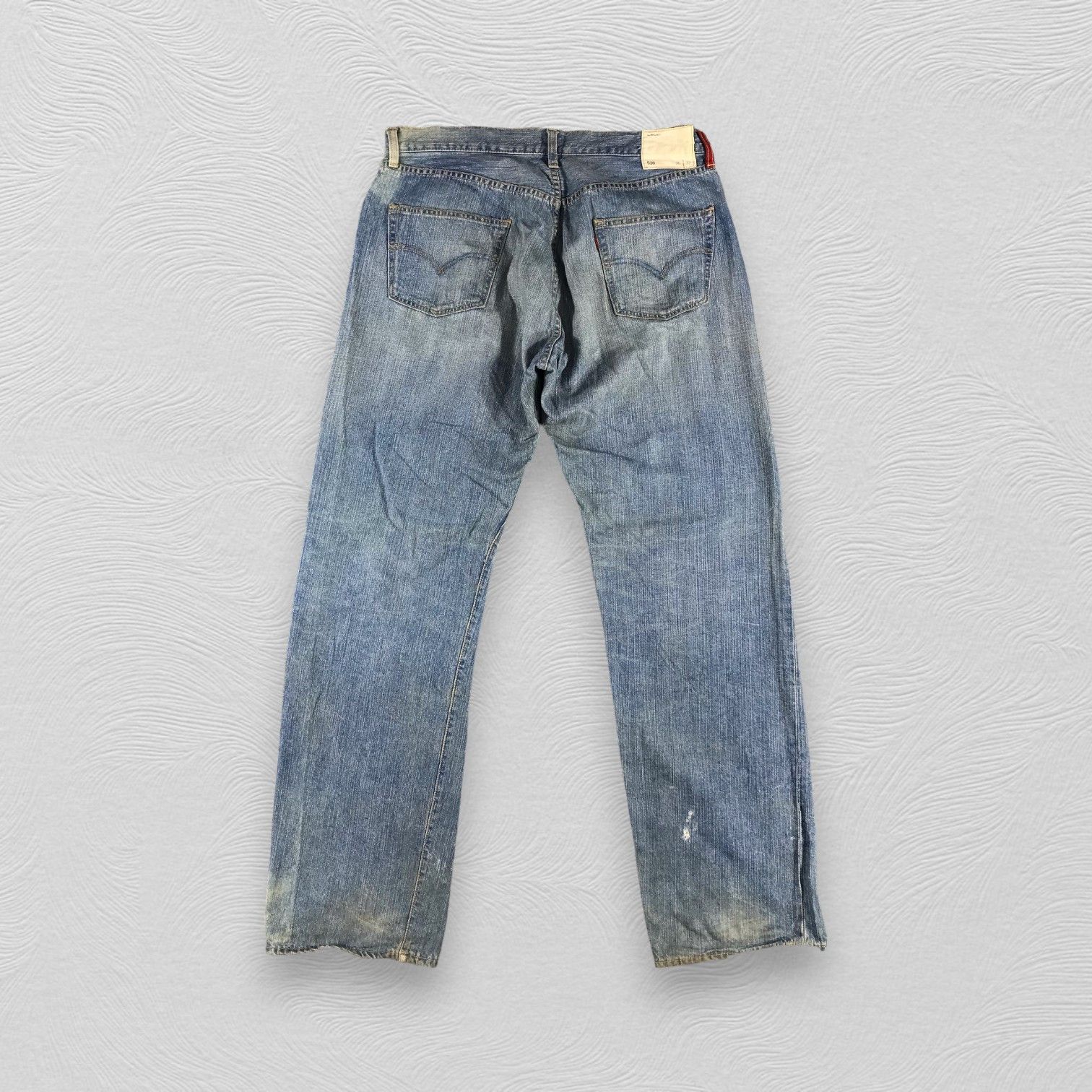Levi's Vintage Levis 510 Jeans Faded Blue Denim KJ857 Size US 35 - 2 Thumbnail