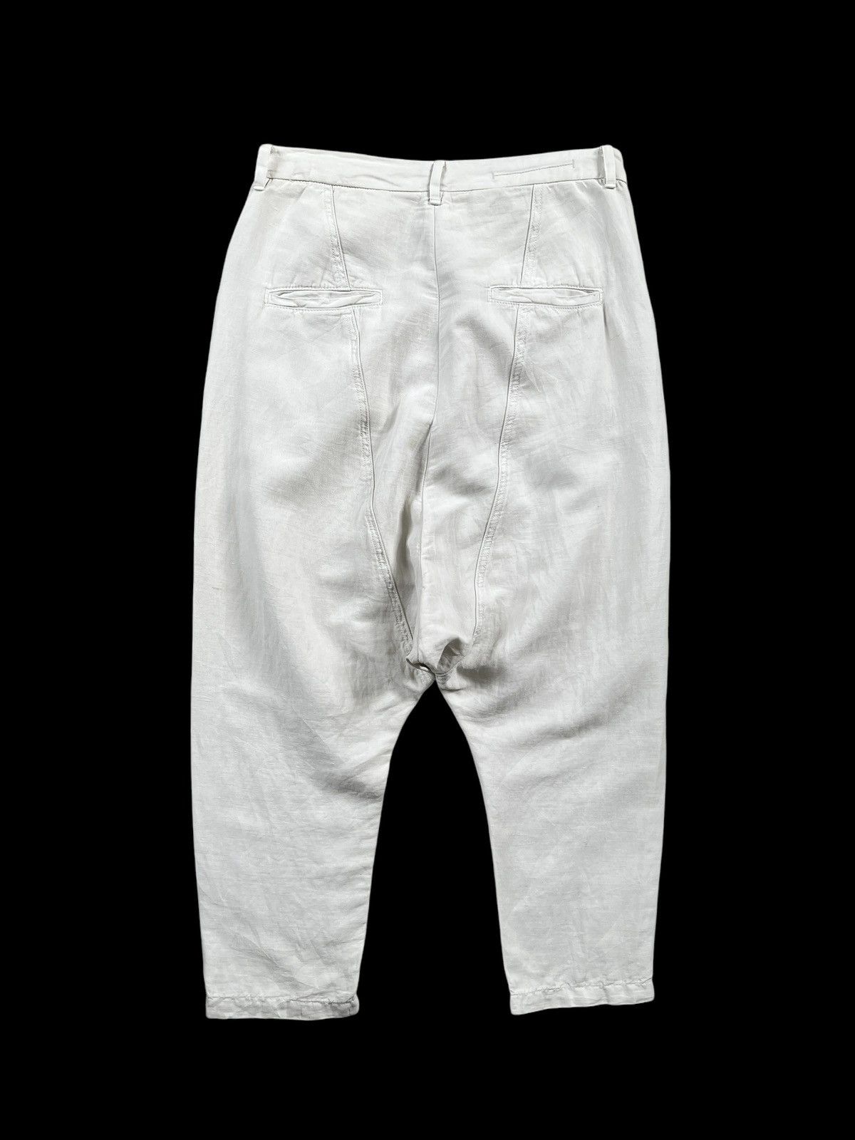 Designer × Hope Hope 🇸🇪 Linen Drop Crotch Pants Size US 31 - 3 Thumbnail