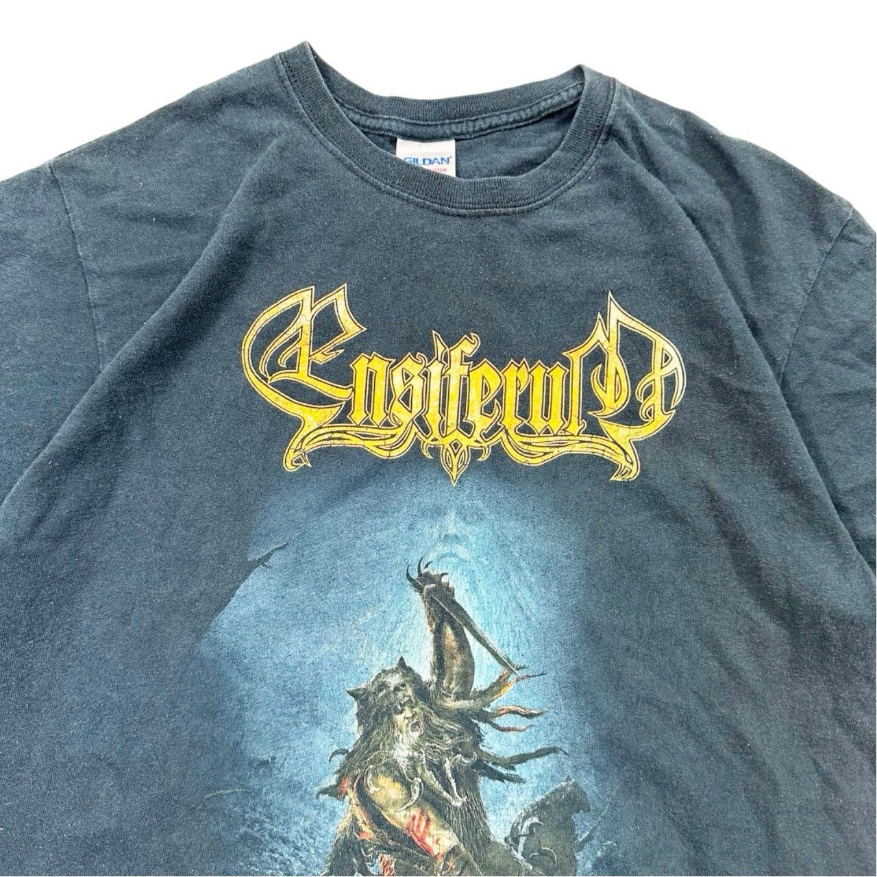 Vintage Vintage 00s Ensiferum One Man Army Graphic Band T Shirt Size US M / EU 48-50 / 2 - 2 Thumbnail