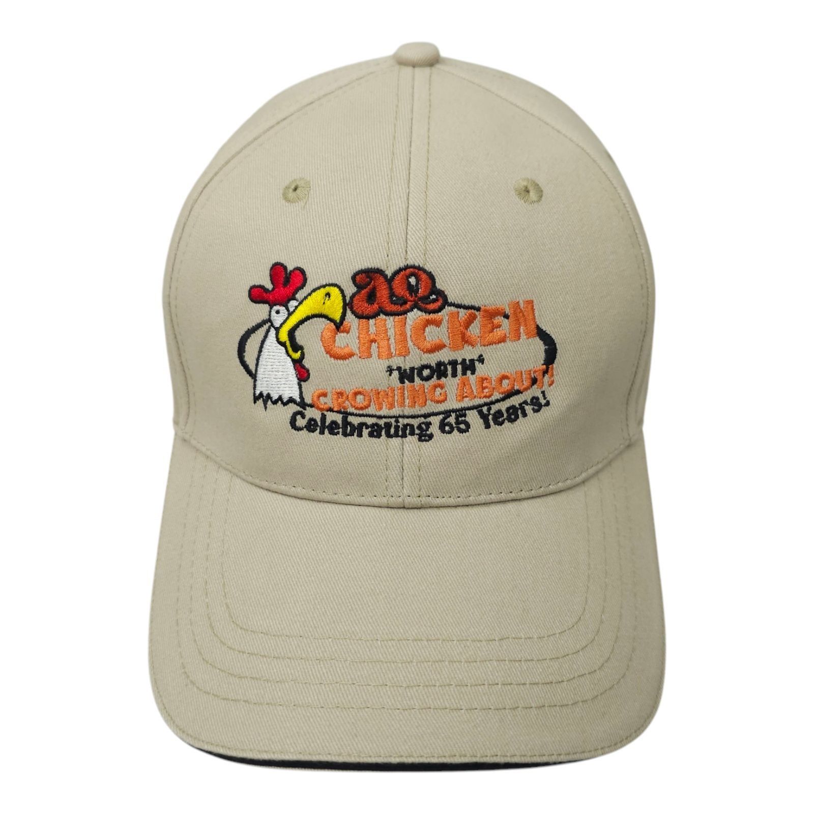 Other Chicken Worth Crowing About Embroidered Tuck Strap Cap Hat Size ONE SIZE - 1 Thumbnail
