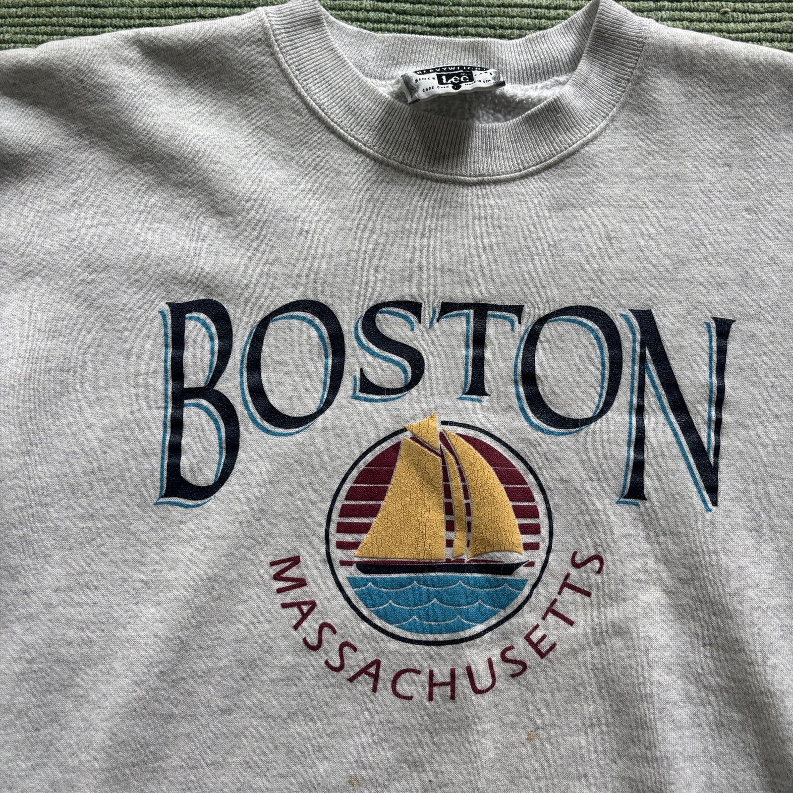 Lee × Vintage Vintage 1990s Boston massachusetts sweatshirt size large Size US L / EU 52-54 / 3 - 2 Thumbnail