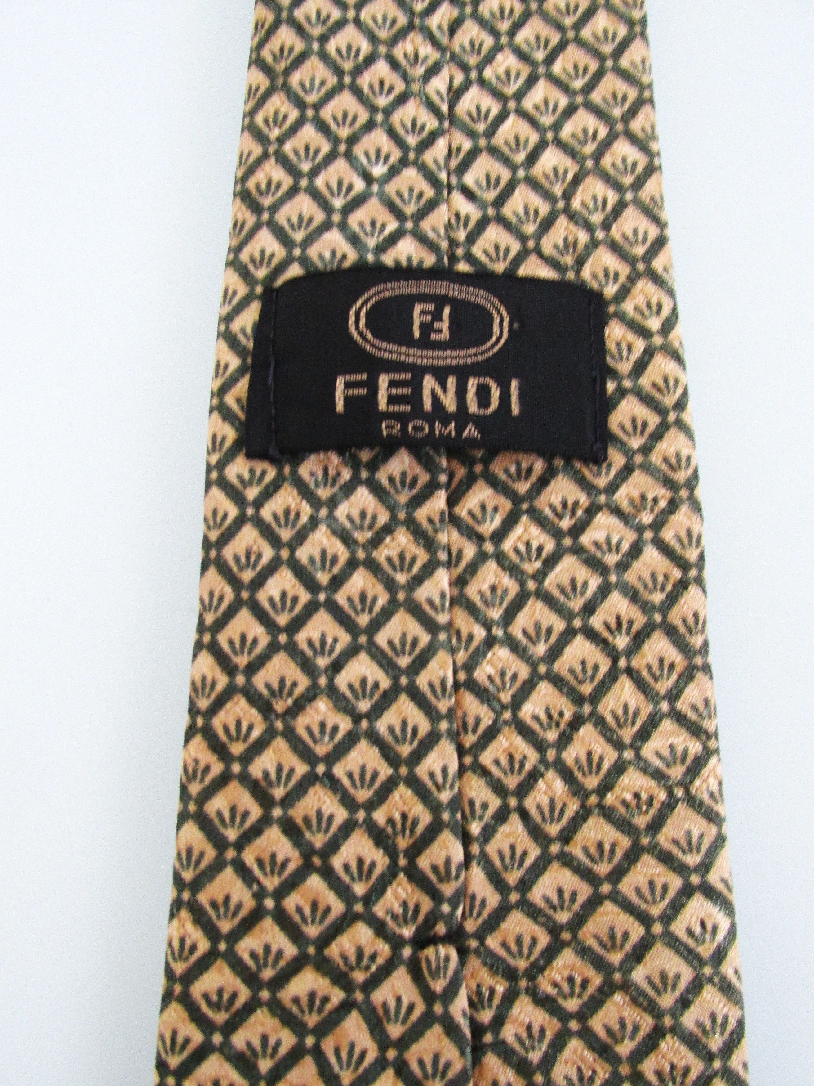Fendi Fendi Men's Silk Tie Size ONE SIZE - 5 Thumbnail