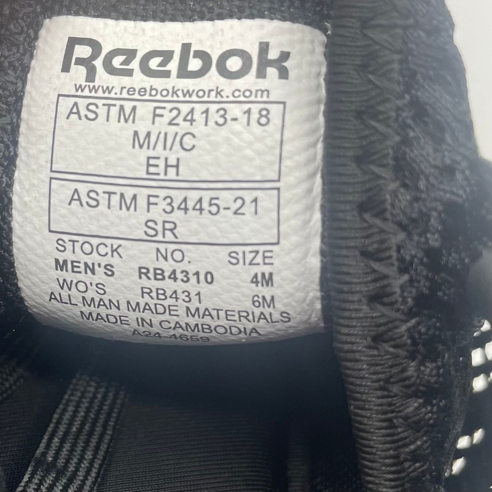Reebok Reebok Fusion Flexweave Work Safety Composite Shoes Womens 6 Size US 6 / IT 36 - 7 Thumbnail