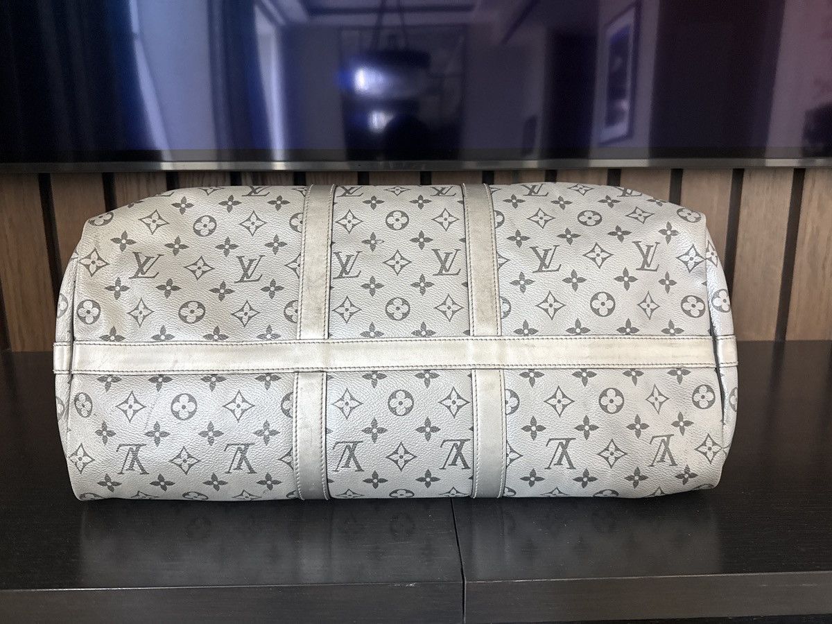 Louis Vuitton Louis Vuitton Keepall 50 – Monogram Split Black/Grey (SS18) Size ONE SIZE - 13 Thumbnail